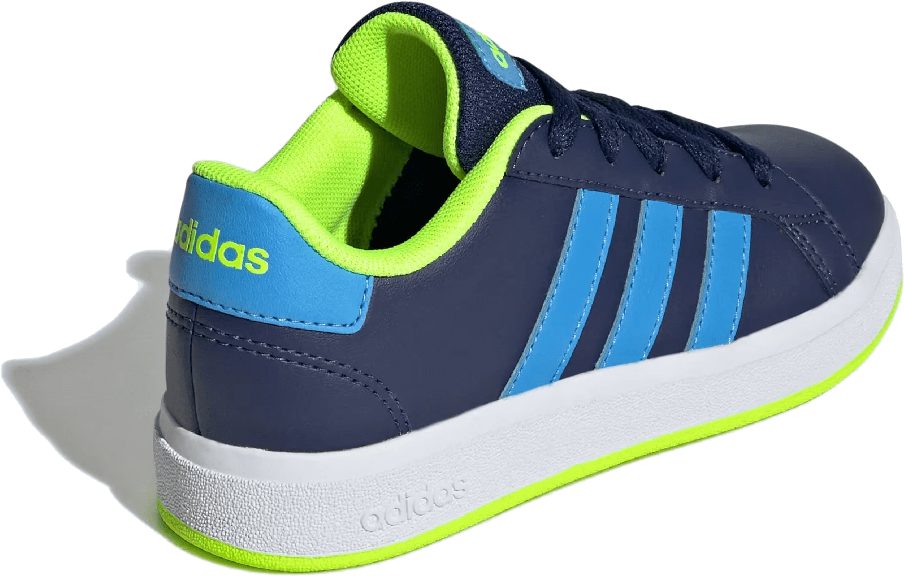 adidas Grand Court Lifestyle Dark Blue Lucid Lemon (GS)