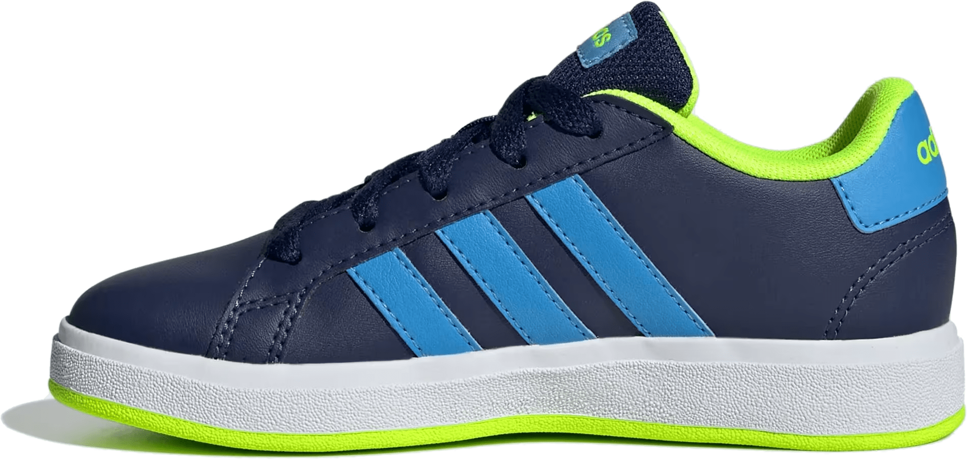 adidas Grand Court Lifestyle Dark Blue Lucid Lemon (GS)