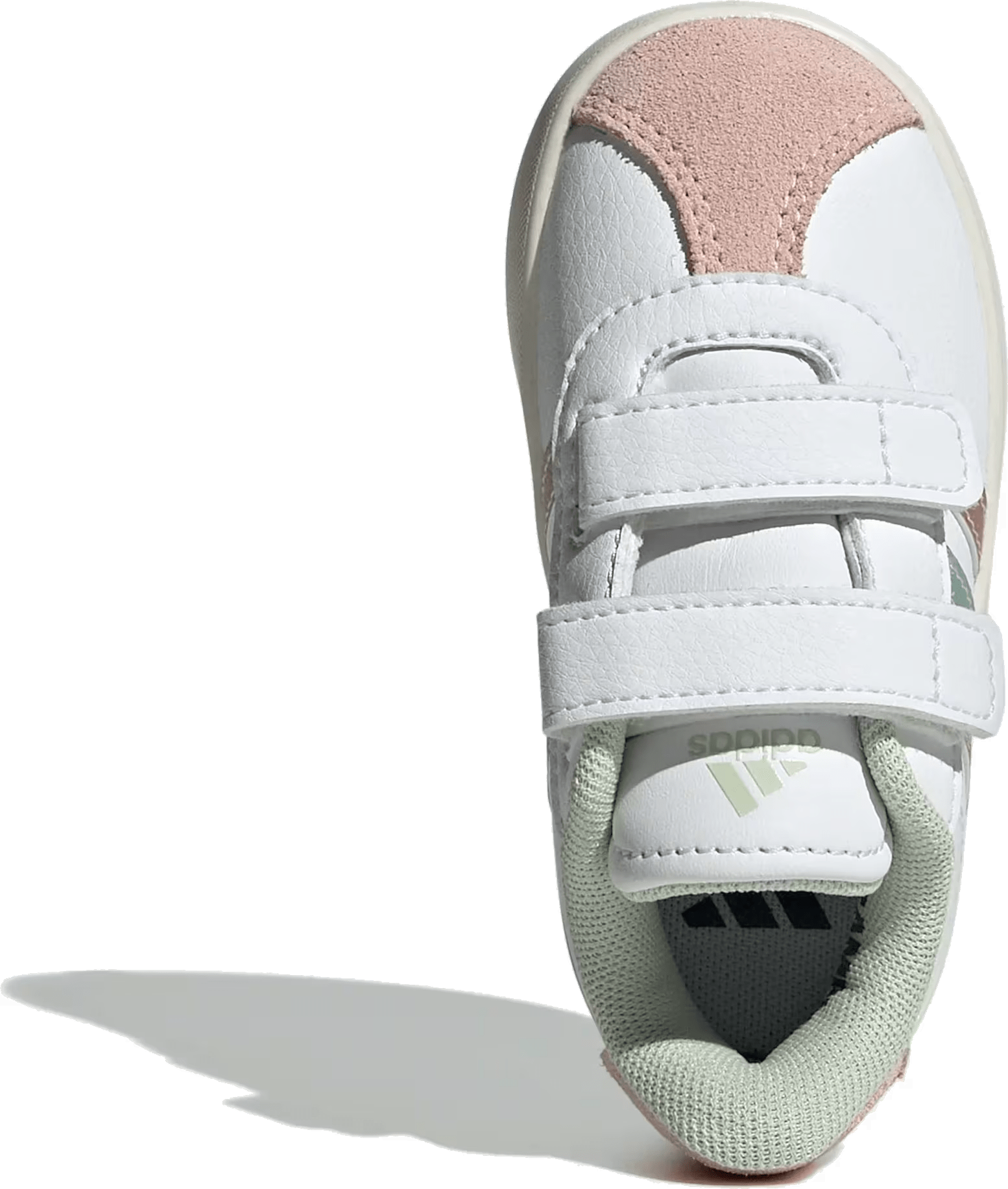 adidas VL Court 3.0 Cloud White Linen Green Met. Sandy Pink Met. (TD)
