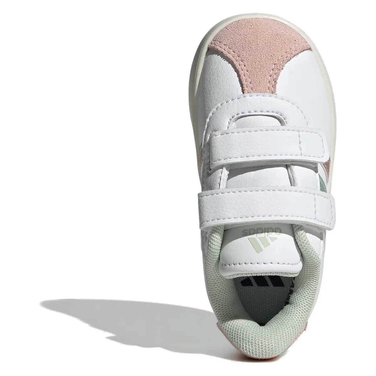adidas VL Court 3.0 Cloud White Linen Green Met. Sandy Pink Met. (TD)