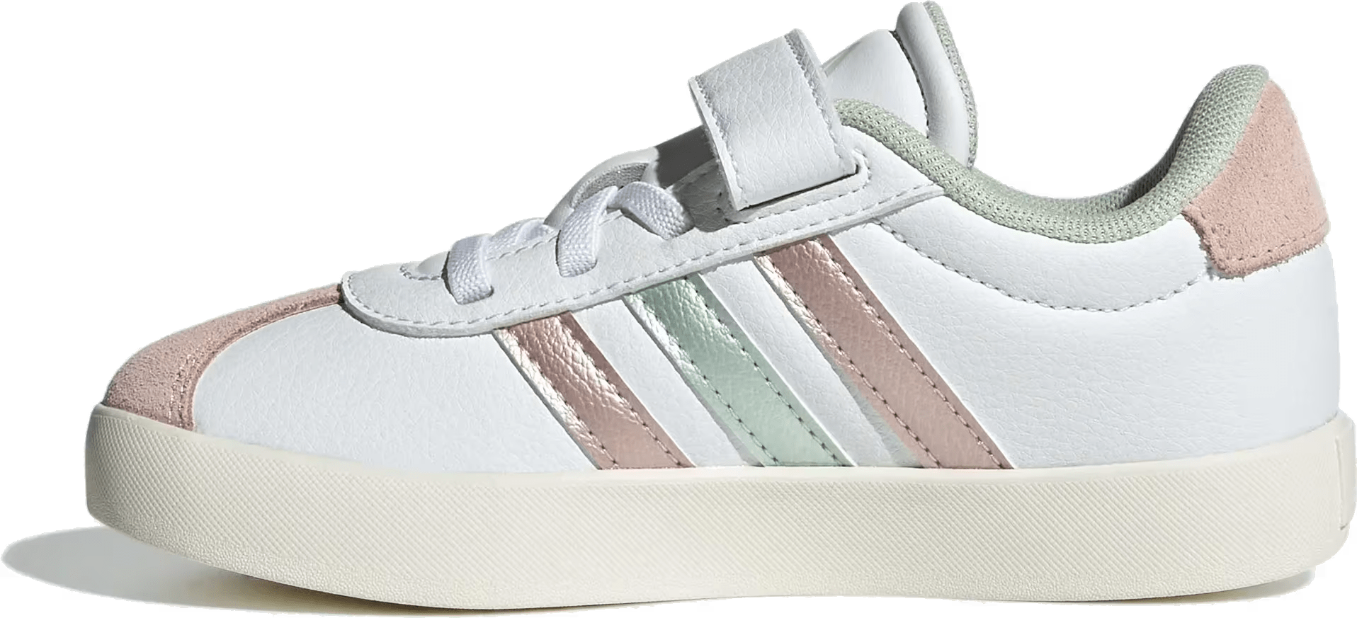 adidas VL Court 3.0 Cloud White Linen Green Met. Sandy Pink Met. (PS)