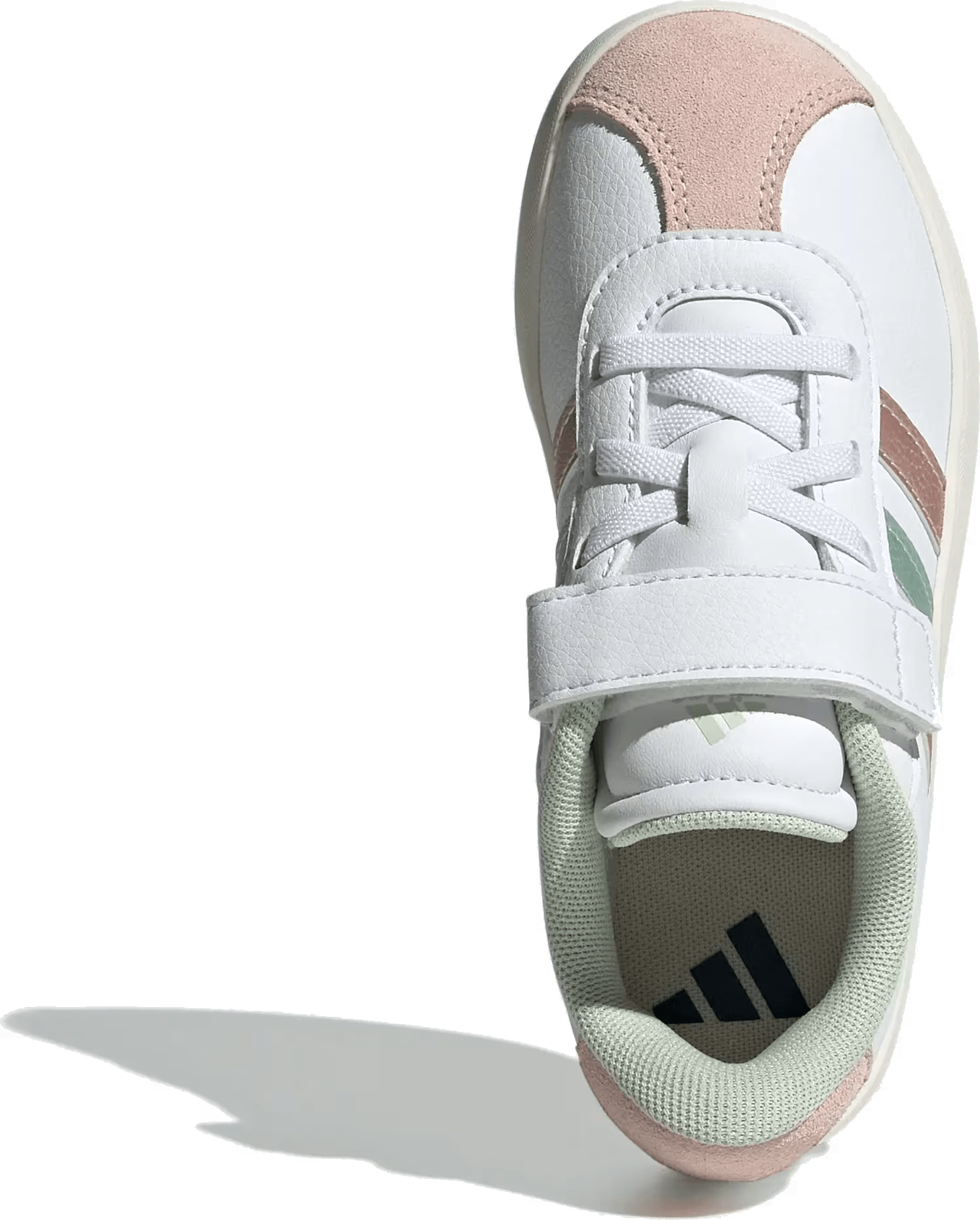 adidas VL Court 3.0 Cloud White Linen Green Met. Sandy Pink Met. (PS)