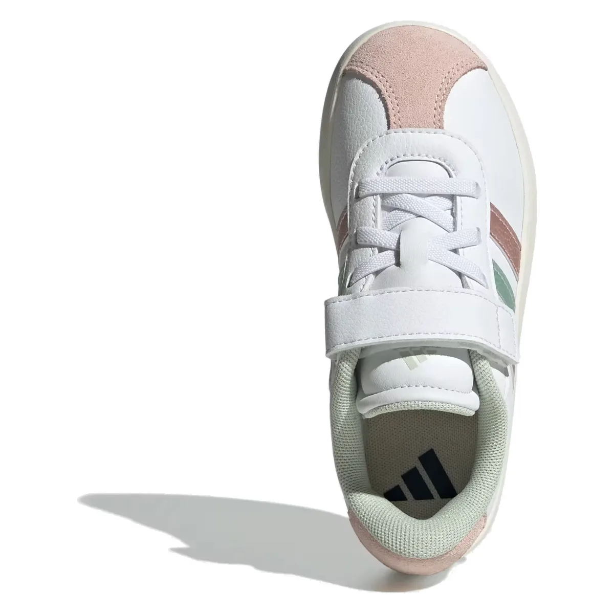 adidas VL Court 3.0 Cloud White Linen Green Met. Sandy Pink Met. (PS)