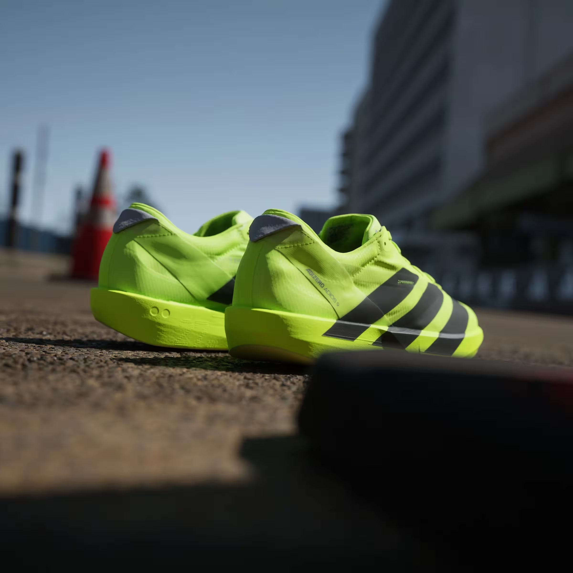 adidas Adizero Adios 9 Lucid Lemon Black