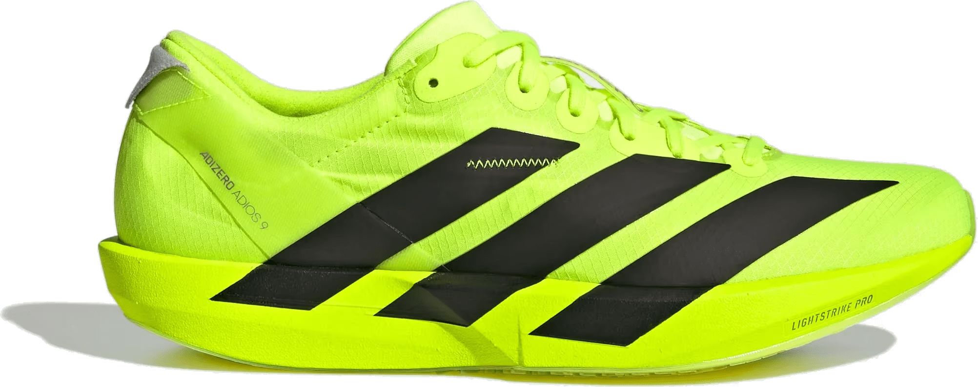 adidas Adizero Adios 9 Lucid Lemon Core Black Halo Silver (Women's)