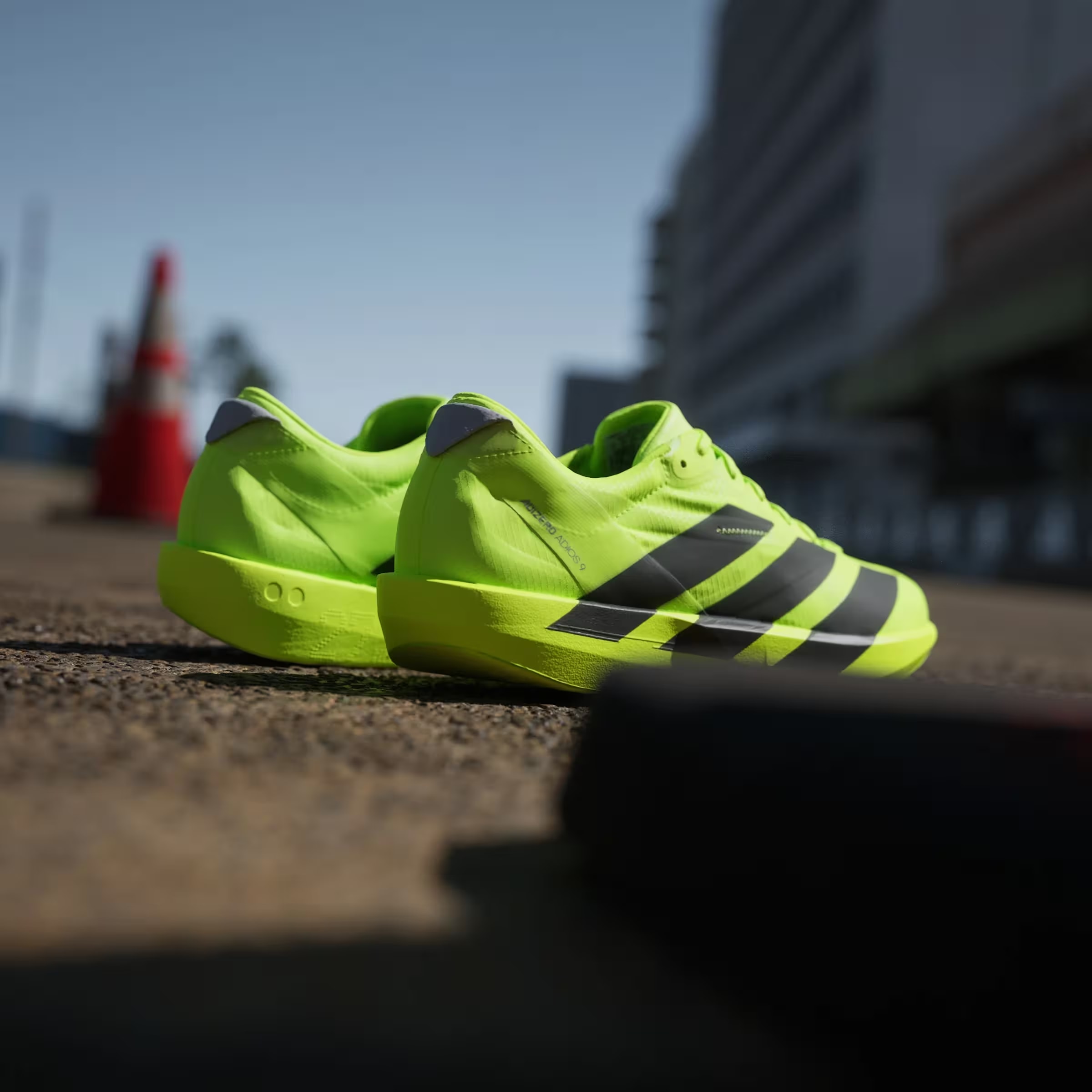 adidas Adizero Adios 9 Lucid Lemon Core Black Halo Silver (Women's)