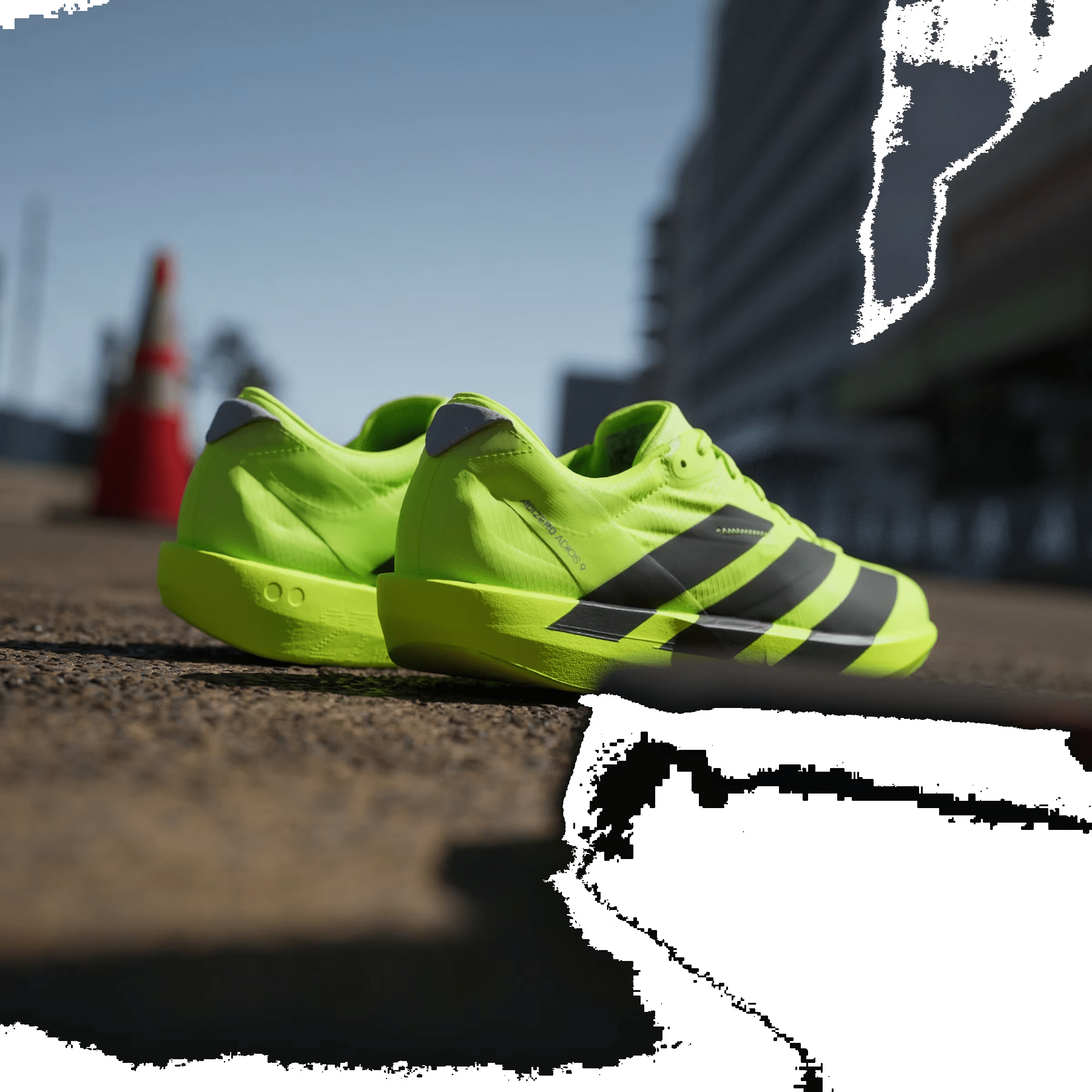 adidas Adizero Adios 9 Lucid Lemon Core Black Halo Silver (Women's)