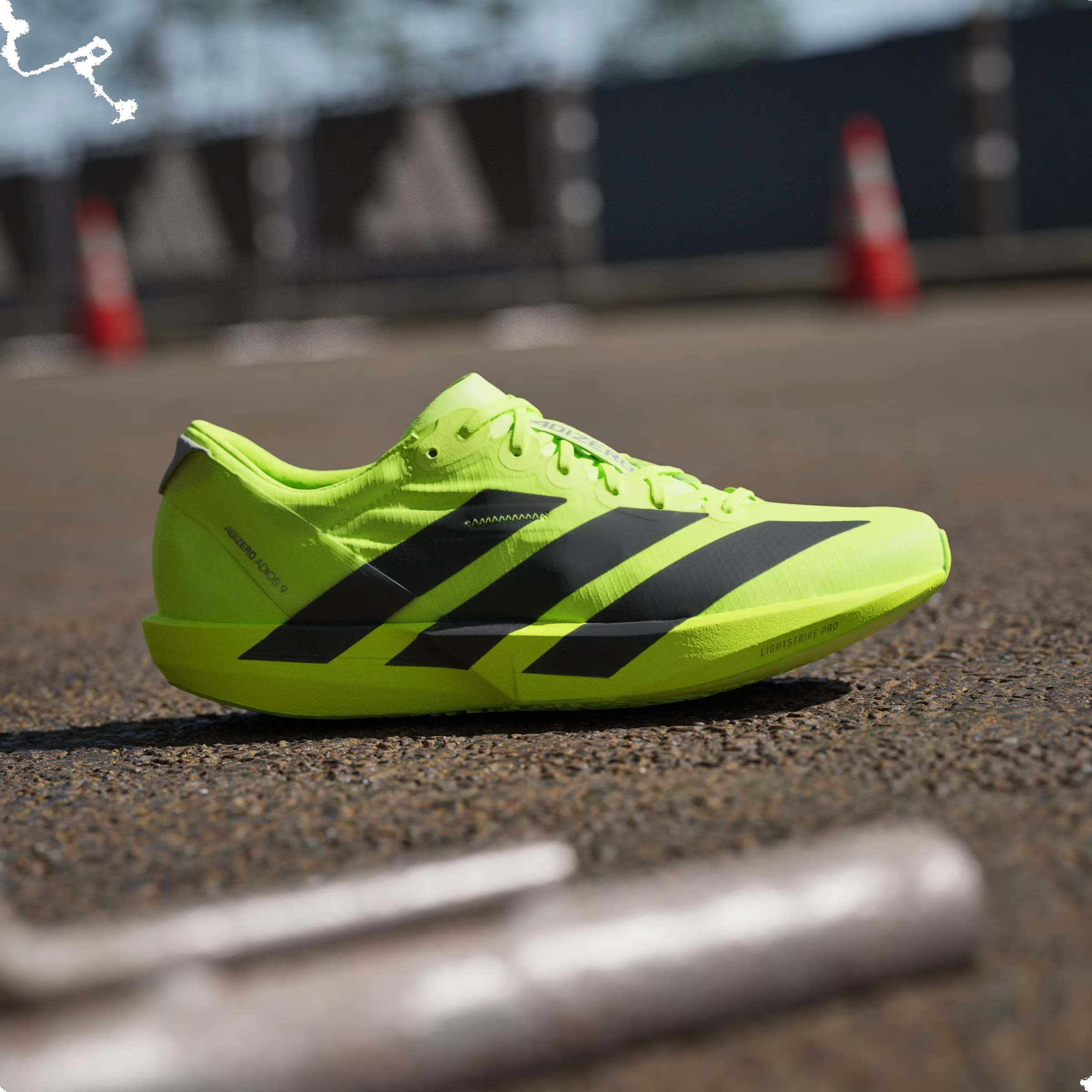 adidas Adizero Adios 9 Lucid Lemon Core Black Halo Silver (Women's)