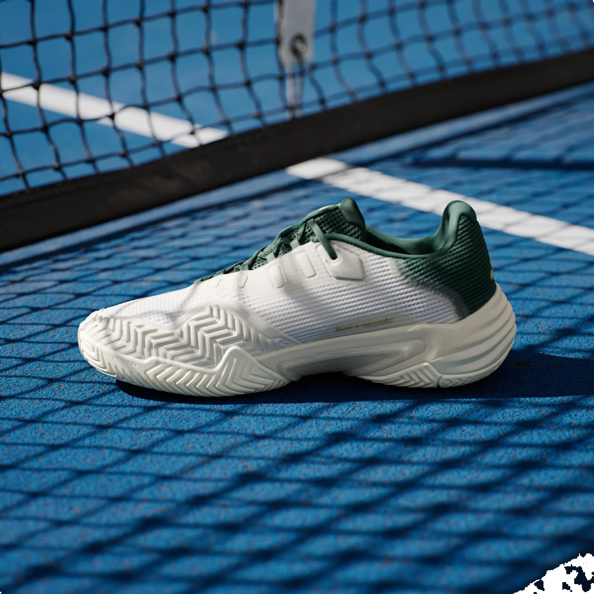 adidas Barricade 13 Core White Gold Metallic Collegiate Green