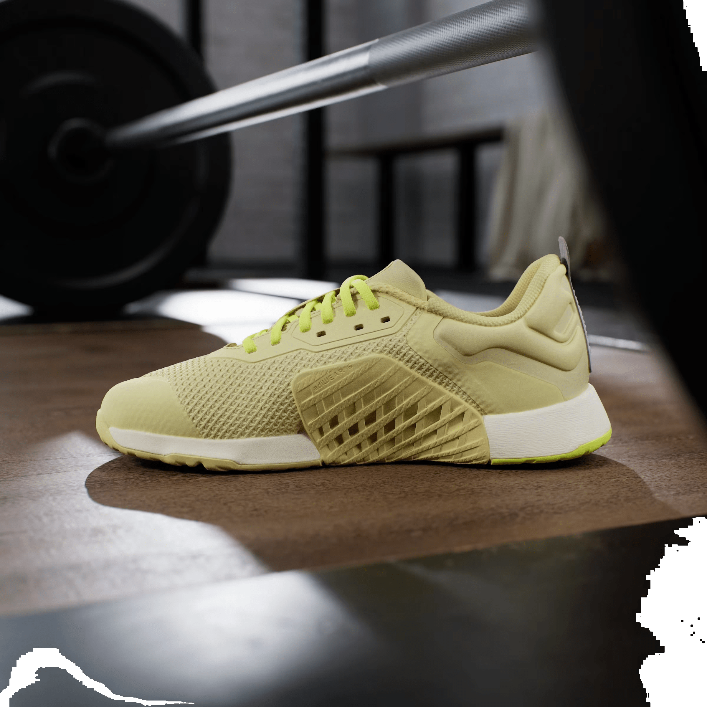 adidas Dropset 3 Strength Powder Yellow Matte Silver Lucid Lemon (Women's)