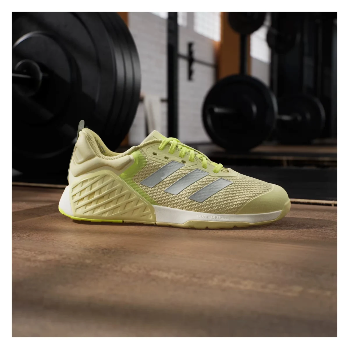 adidas Dropset 3 Strength Powder Yellow Matte Silver Lucid Lemon (Women's)
