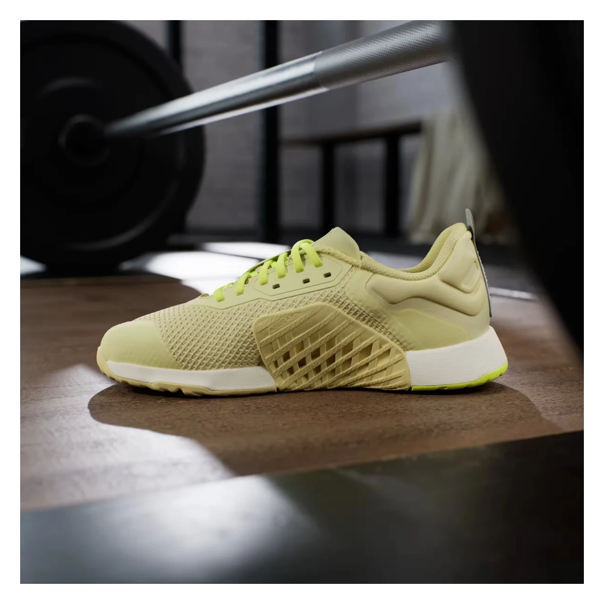 adidas Dropset 3 Strength Powder Yellow Matte Silver Lucid Lemon (Women's)