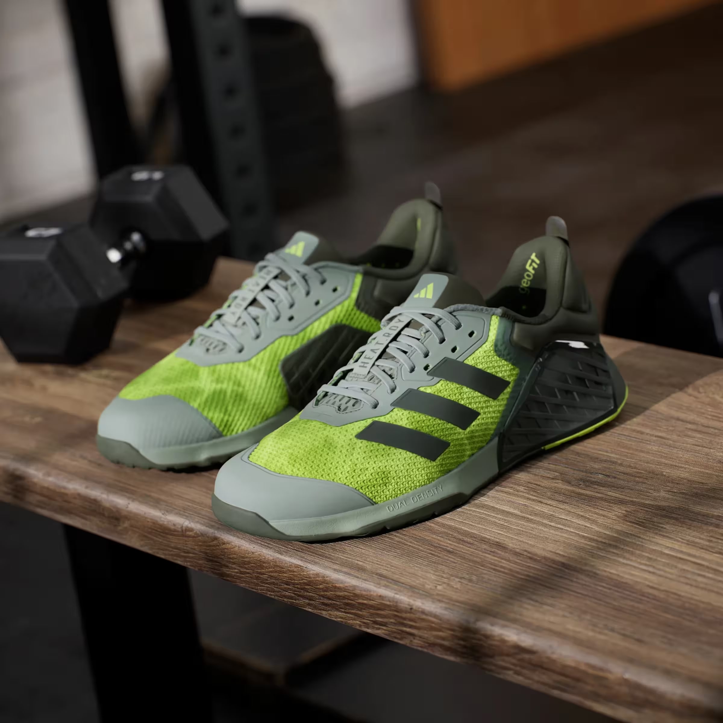 adidas Dropset 3 Strength Silver Green Night Cargo Lucid Lemon