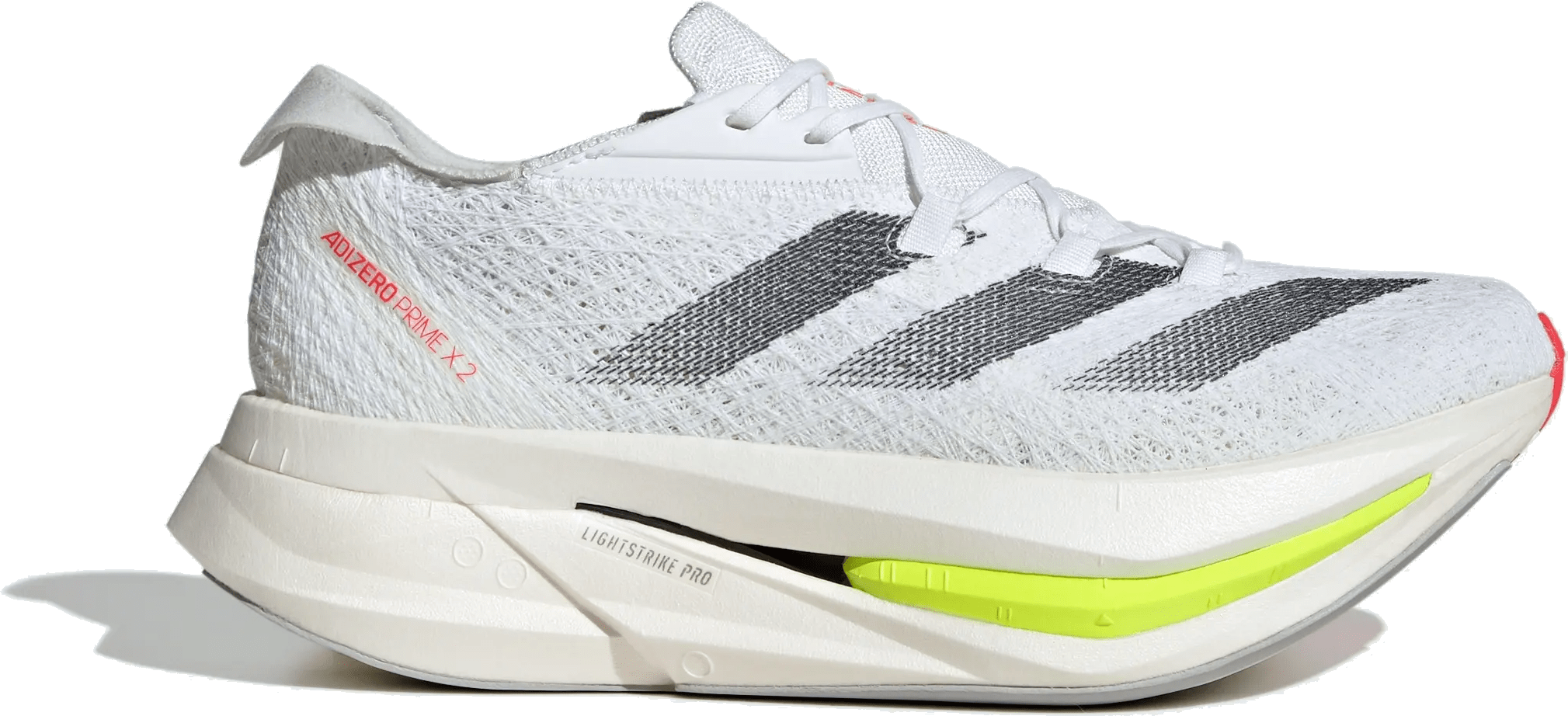 adidas Adizero Prime X 2.0 Strung White Black Lucid Red