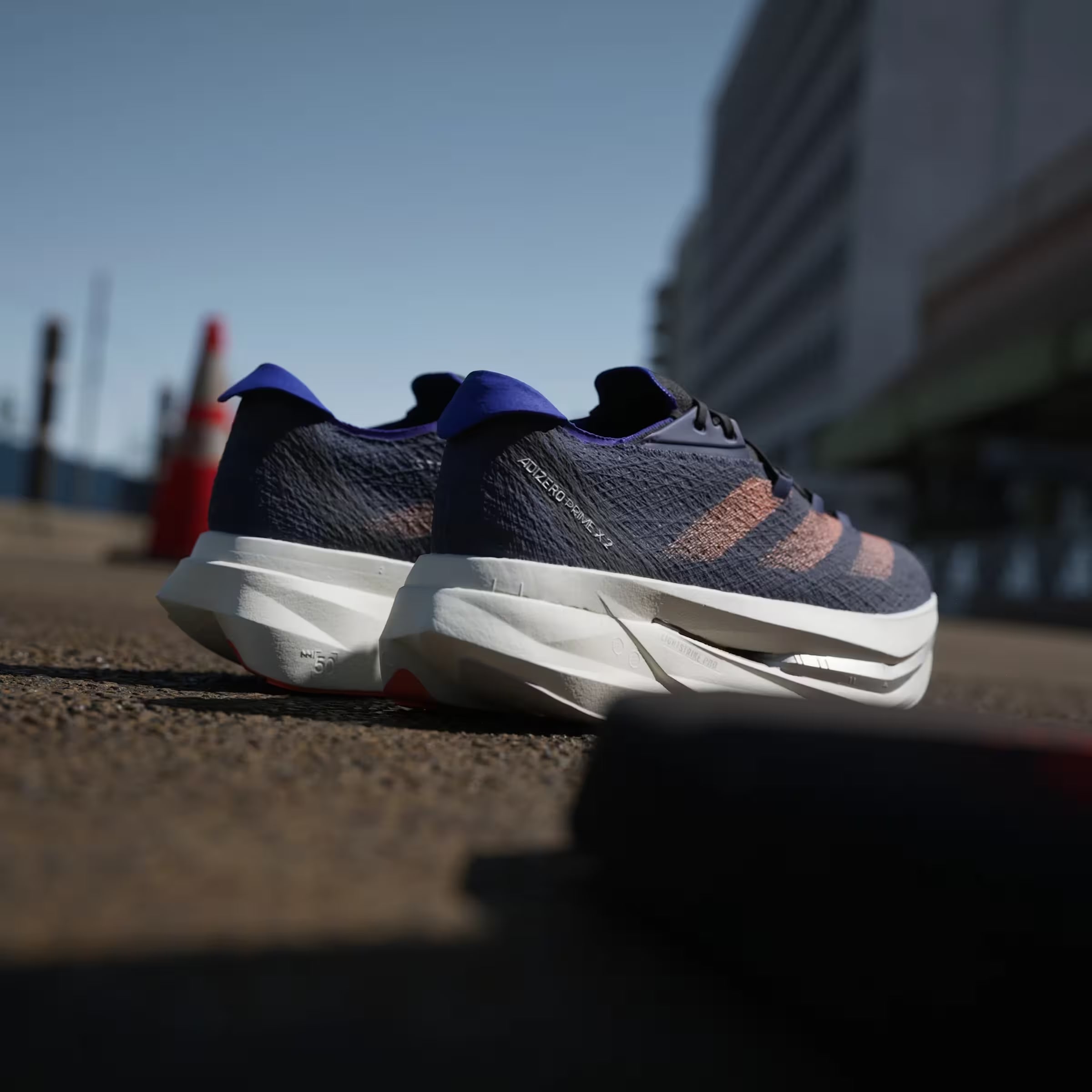 adidas Adizero Prime X 2.0 Strung Dark Blue Impact Orange Lucid Blue