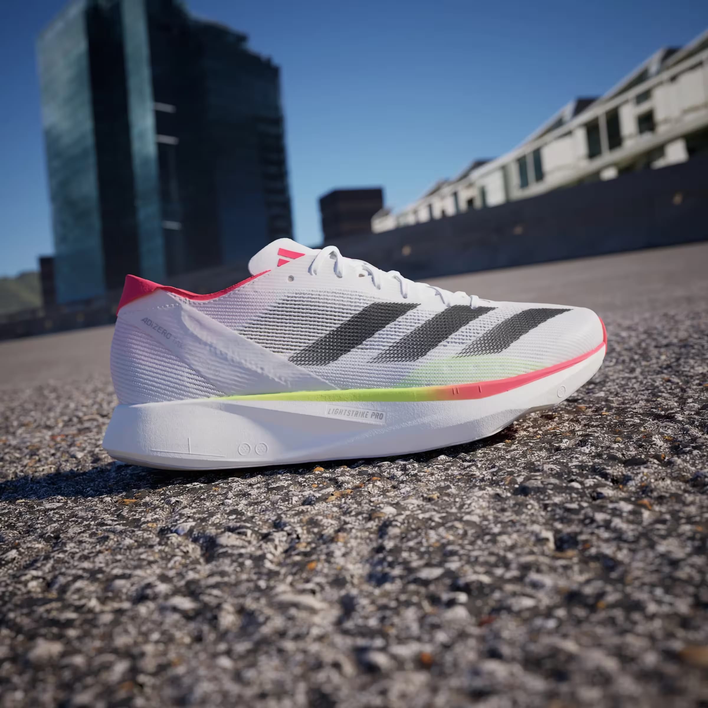 adidas Adizero Takumi Sen 10 Footwear White Core Black Lucid Red