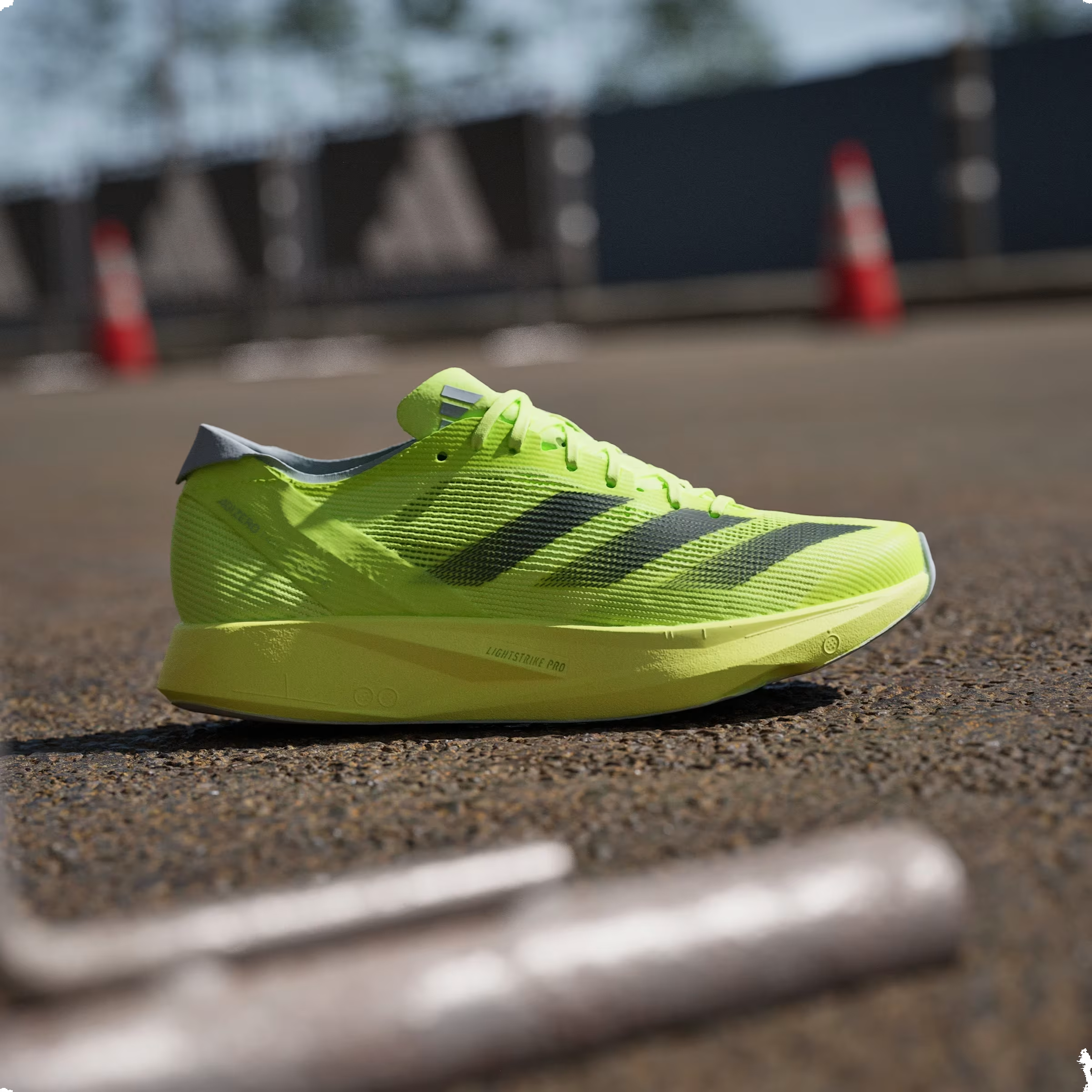 adidas Adizero Takumi Sen 10 Lucid Lemon Core Black Halo Silver (Women's)