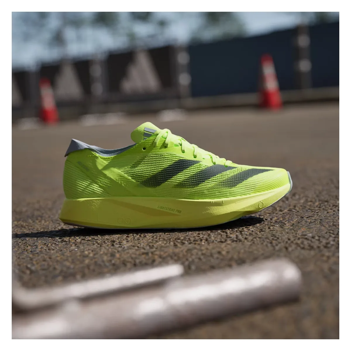 adidas Adizero Takumi Sen 10 Lucid Lemon Core Black Halo Silver (Women's)