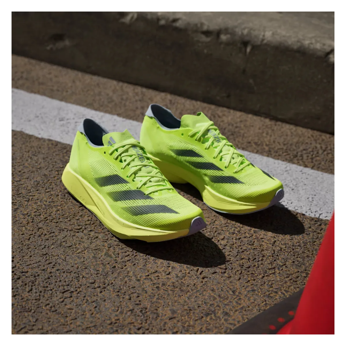 adidas Adizero Takumi Sen 10 Lucid Lemon Core Black Halo Silver (Women's)