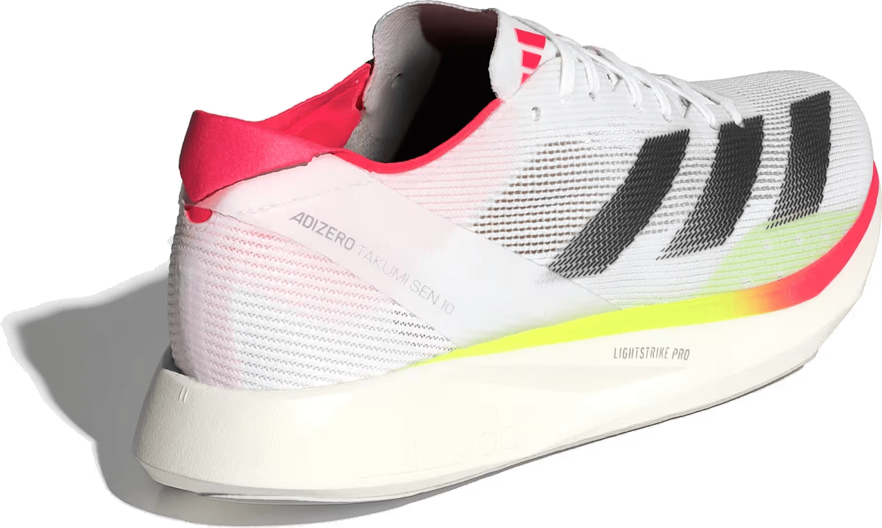 adidas Adizero Takumi Sen 10 Footwear White Core Black Lucid Red (Women's)