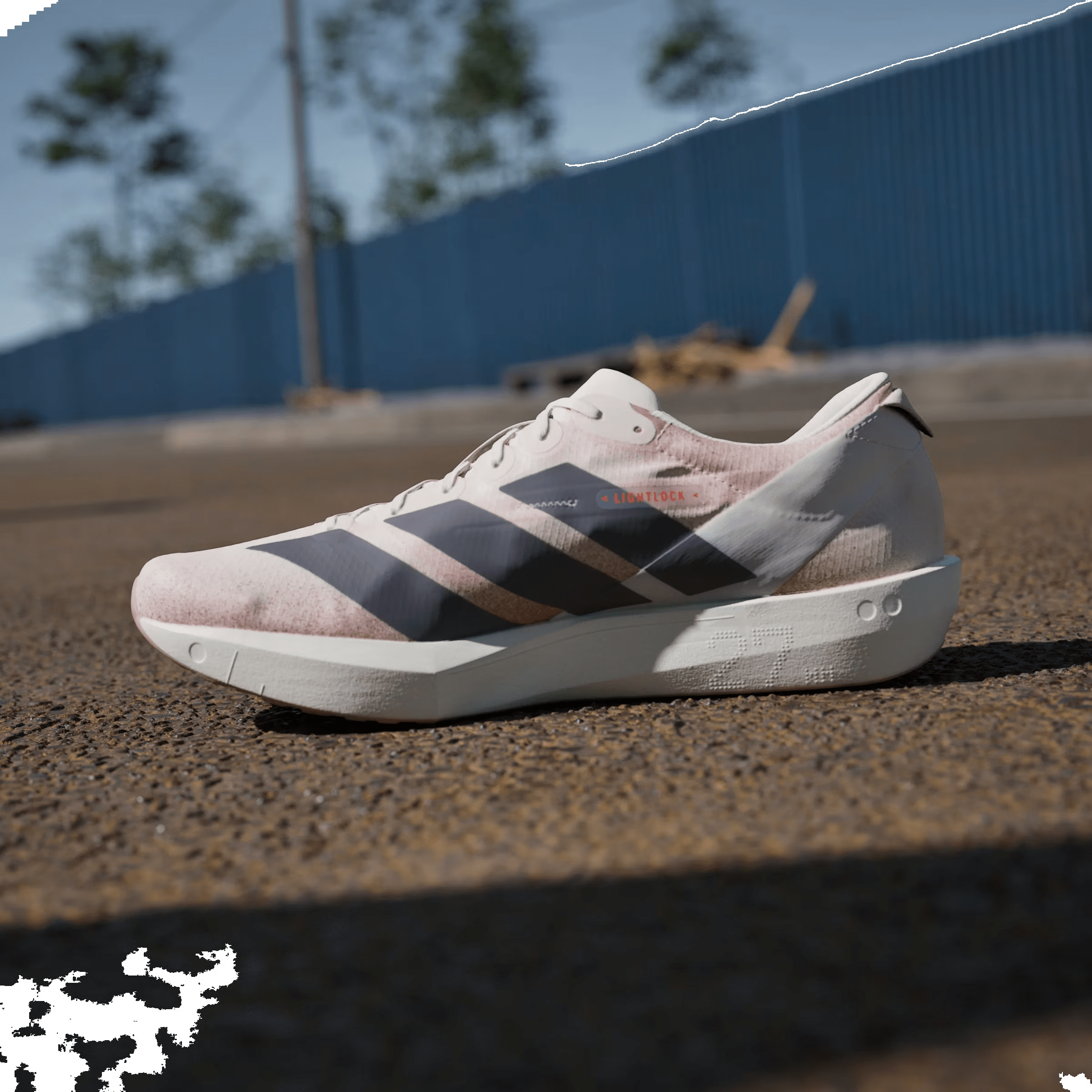 adidas Adizero Adios 9 Chalk White Grey Strata Impact Orange