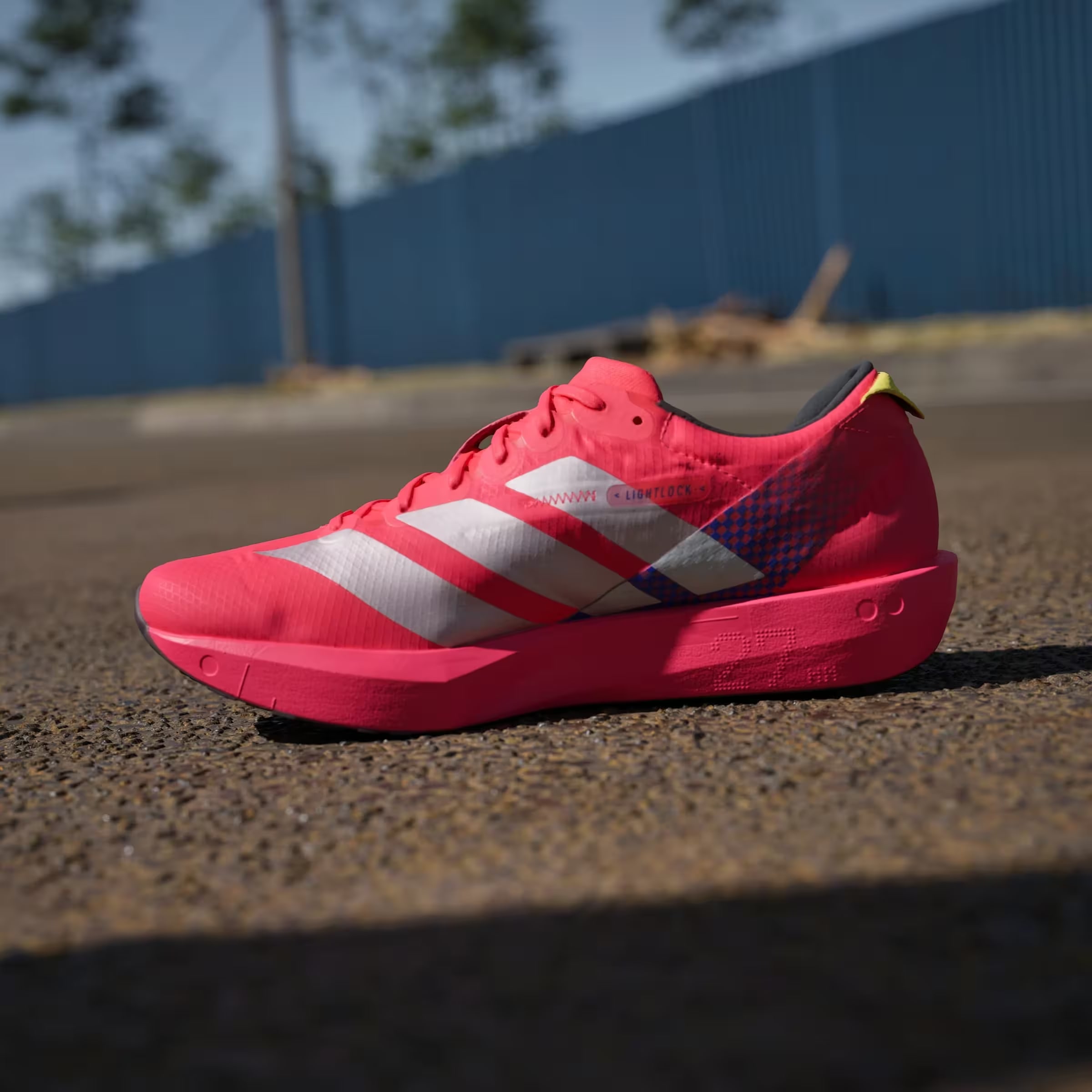 adidas Adizero Adios 9 Lucid Red Silver Metallic Pure Sulfur (Women's)