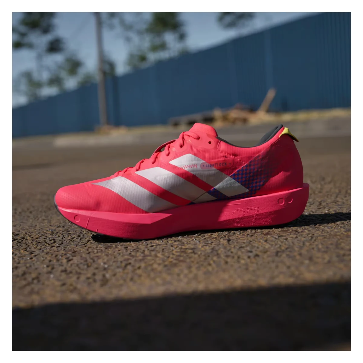 adidas Adizero Adios 9 Lucid Red Silver Metallic Pure Sulfur (Women's)