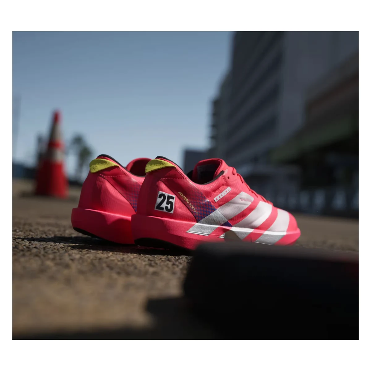 adidas Adizero Adios 9 Lucid Red Silver Metallic Pure Sulfur (Women's)