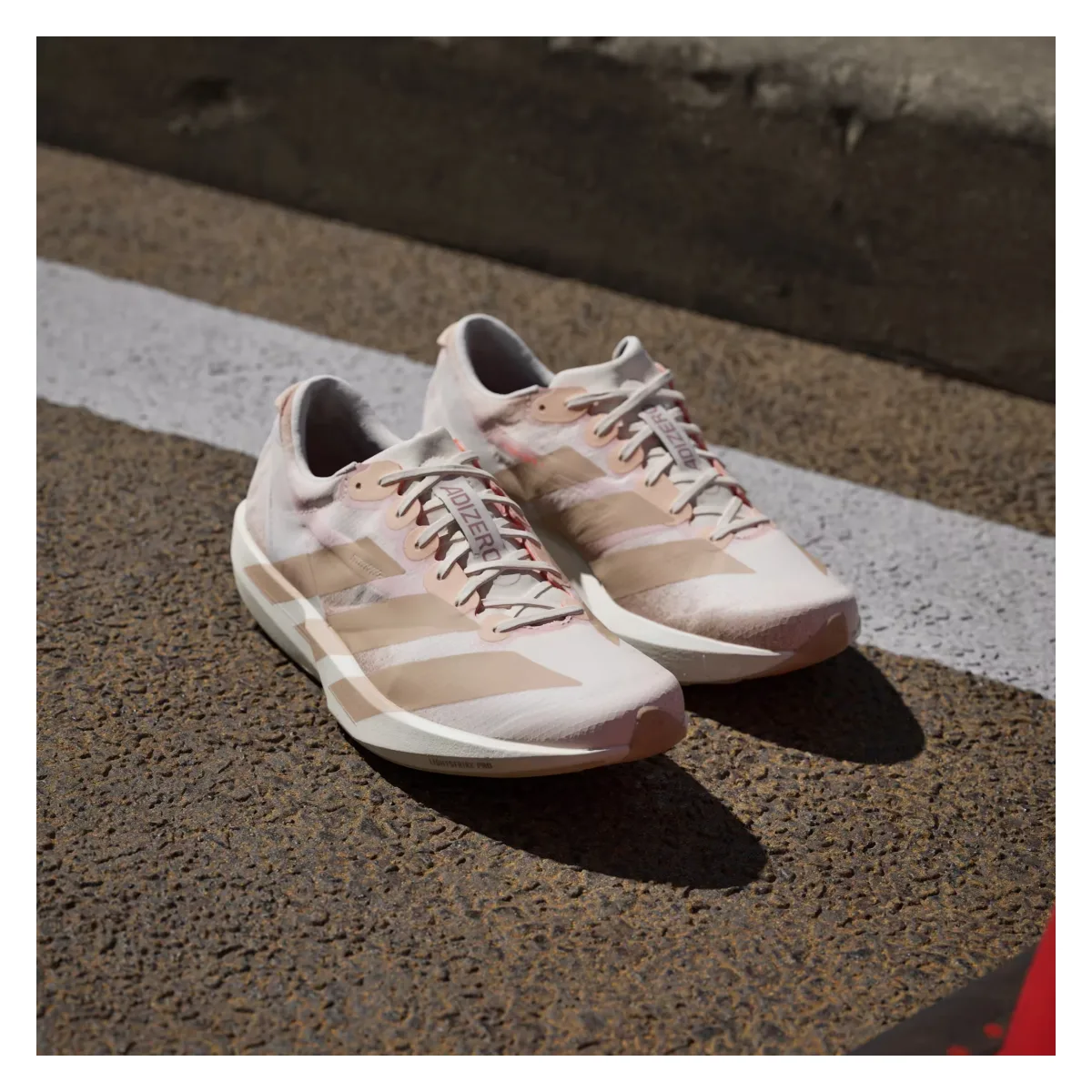 adidas Adizero Adios 9 White Warm Sandstone (Women's)