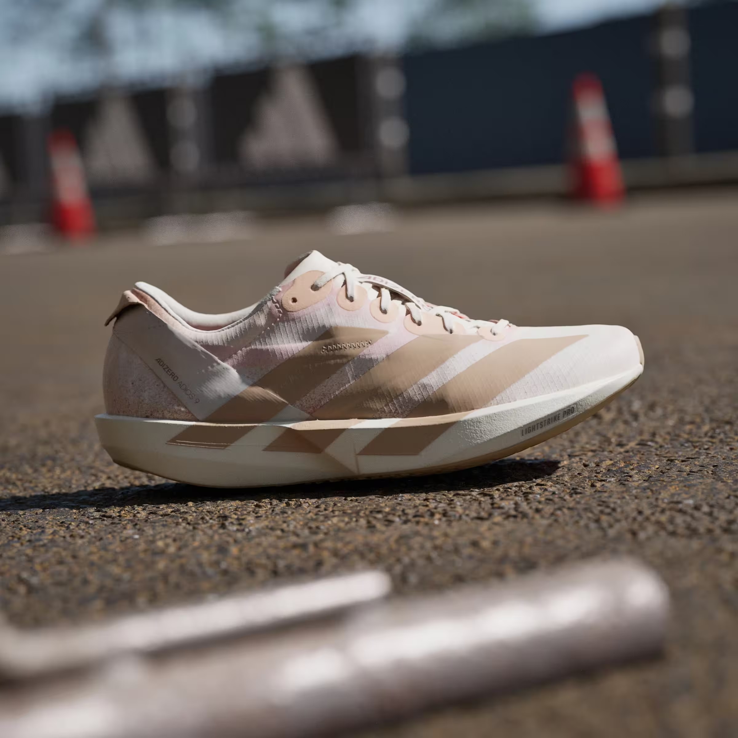 adidas Adizero Adios 9 White Warm Sandstone (Women's)