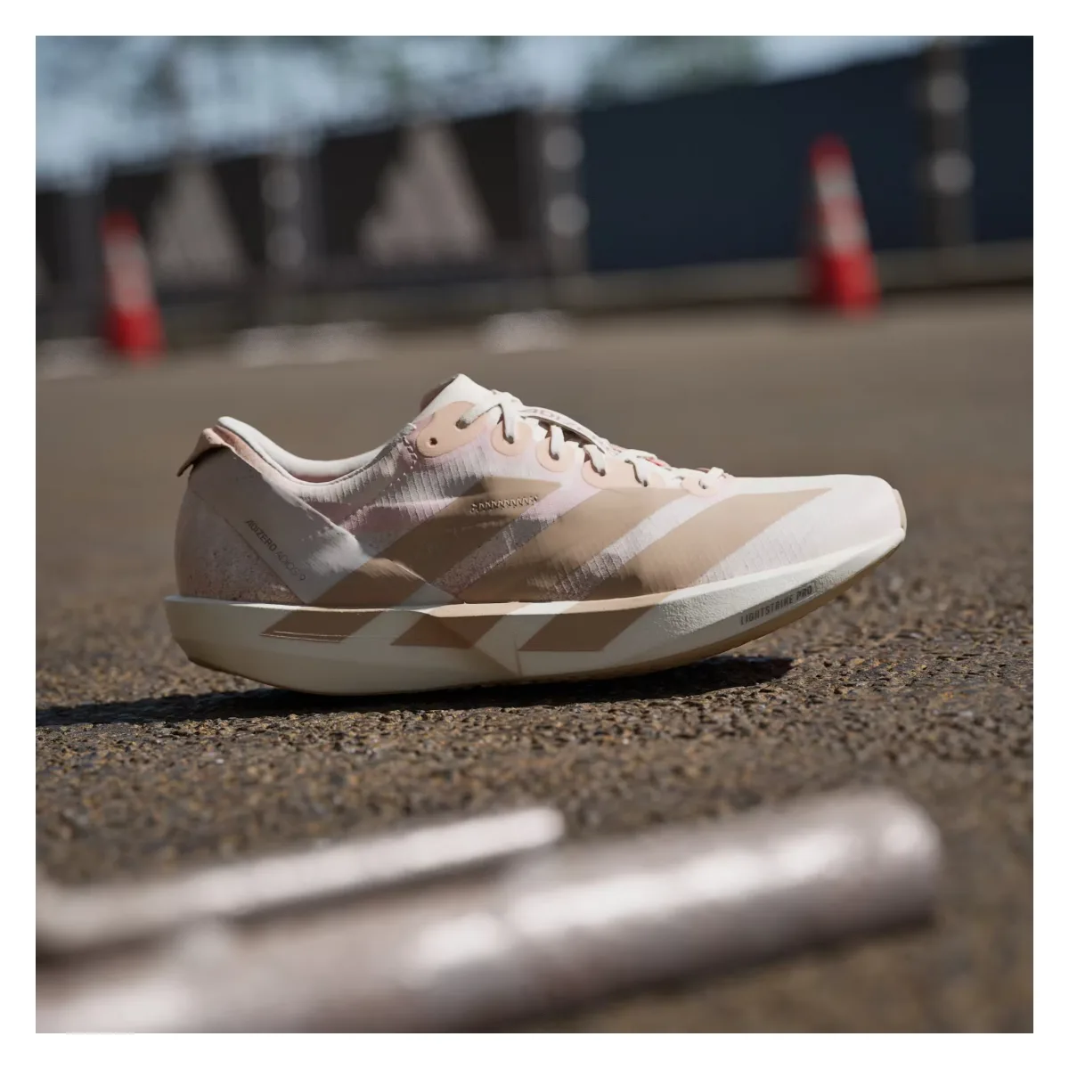 adidas Adizero Adios 9 White Warm Sandstone (Women's)