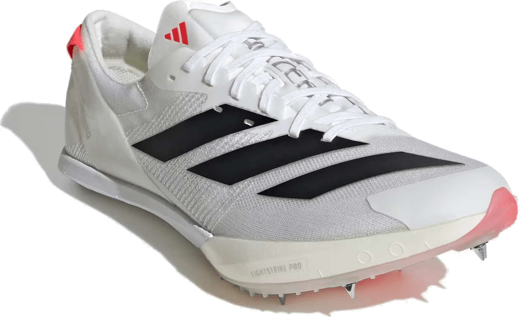 adidas Adizero Finesse Spikes Cloud White Core Black Lucid Red