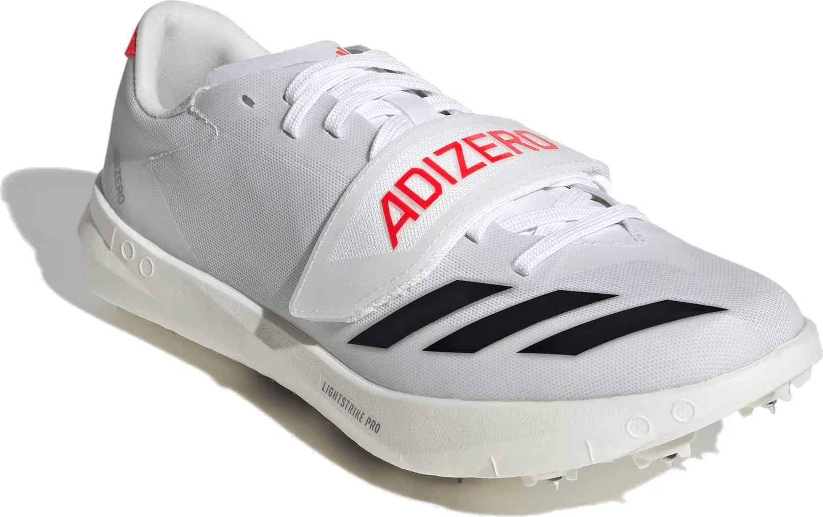 adidas Adizero TJ/PV Track and Field Cloud White Core Black Lucid Red