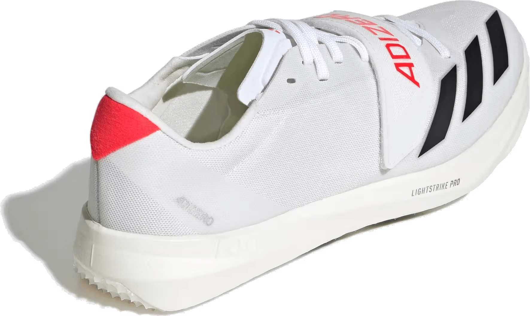 adidas Adizero TJ/PV Track and Field Cloud White Core Black Lucid Red