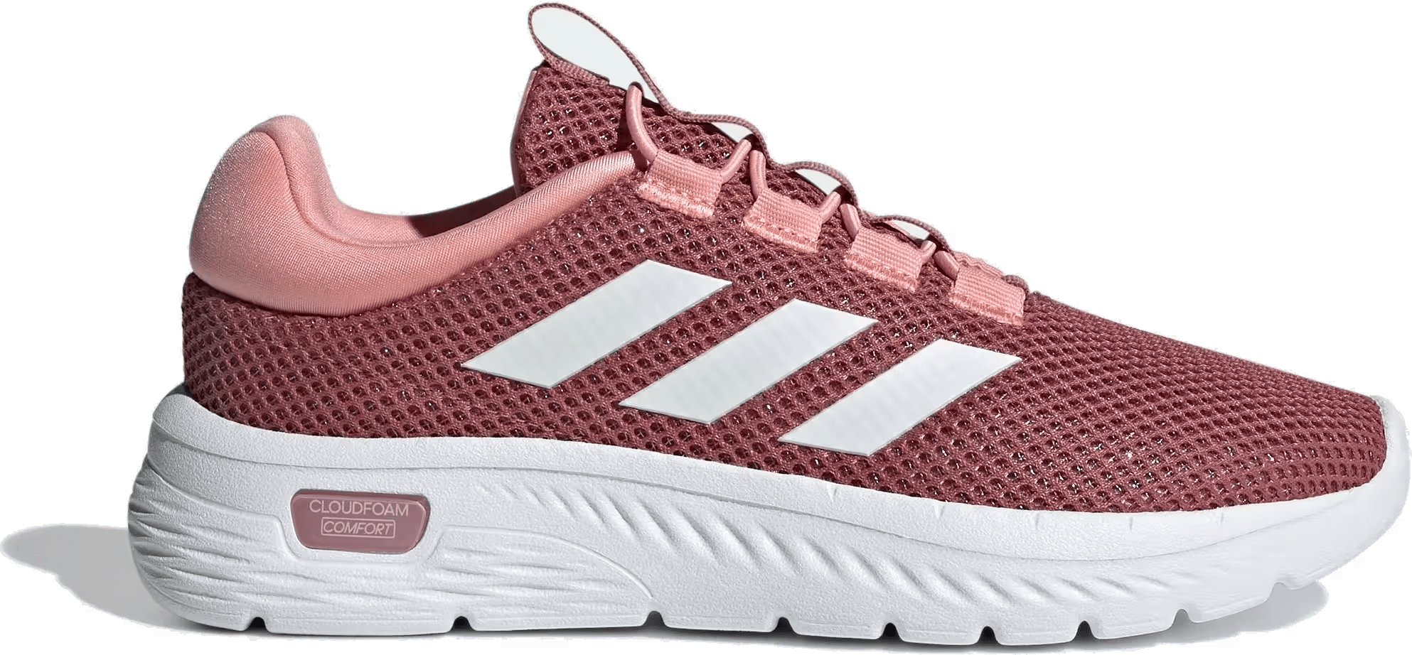 adidas Cloudfoam Comfy Preloved Crimson Cloud White Semi Pink Spark (Women's)