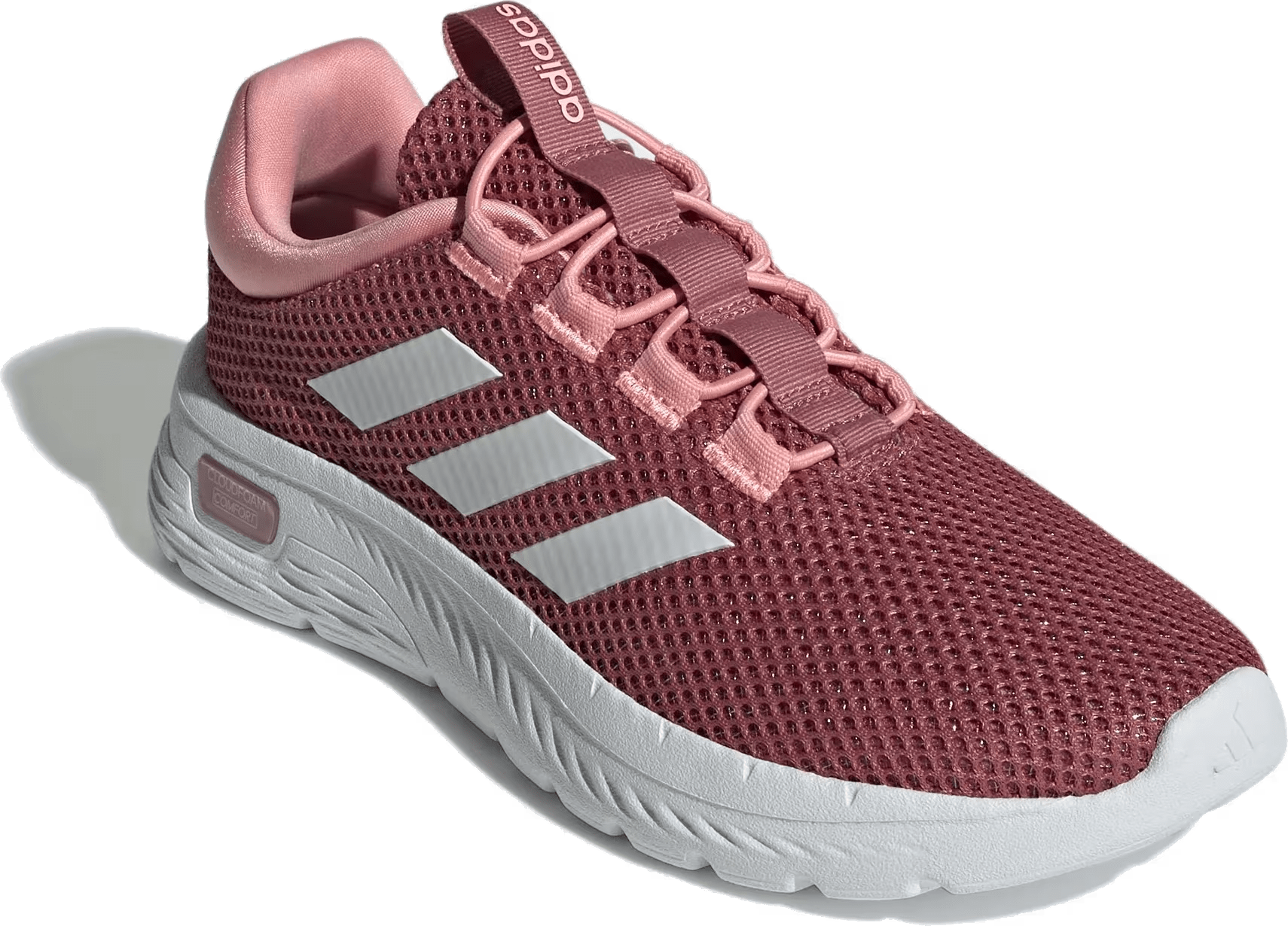 adidas Cloudfoam Comfy Preloved Crimson Cloud White Semi Pink Spark (Women's)