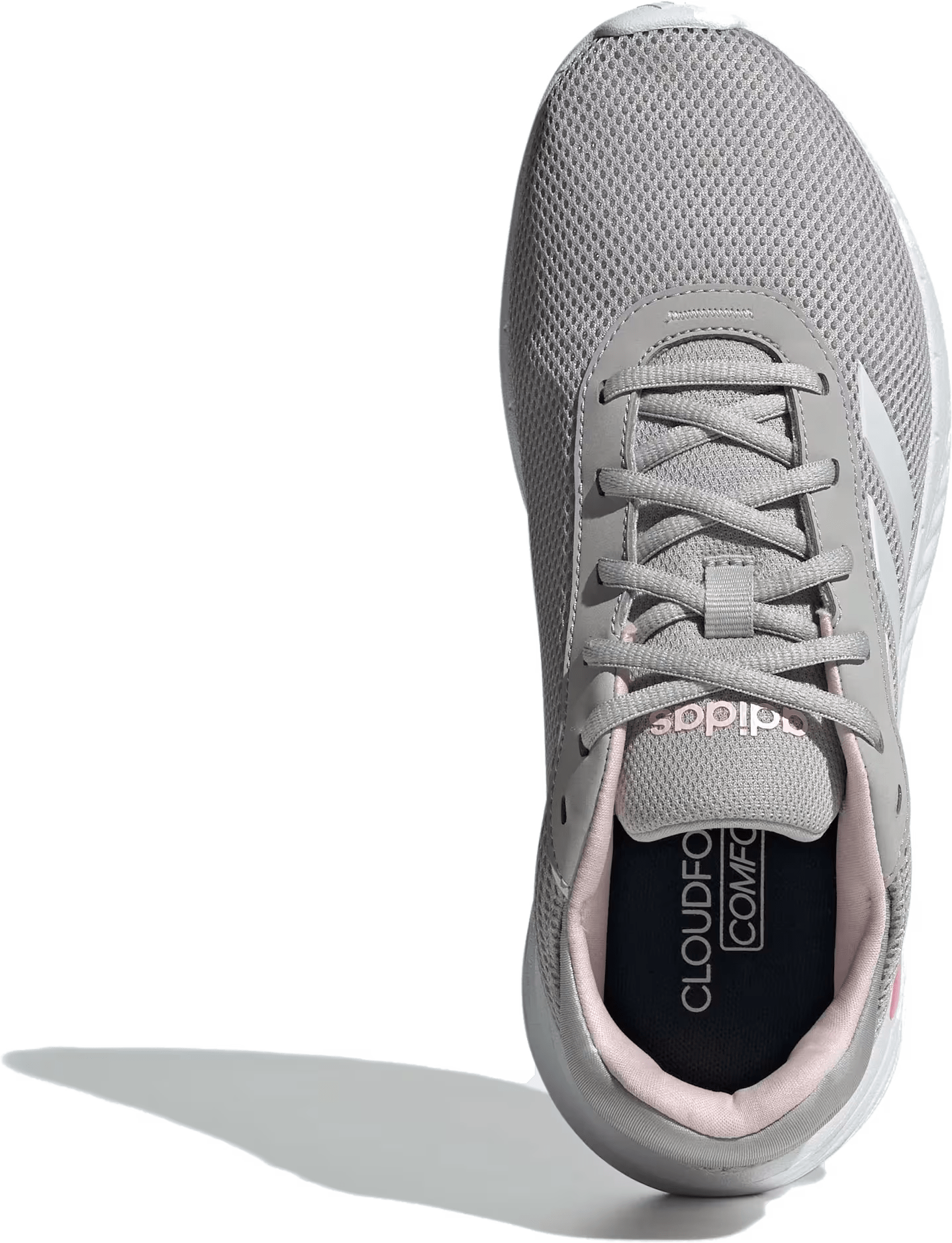 adidas Cloudfoam Comfy Grey Two Cloud White Clear Pink (Women's)