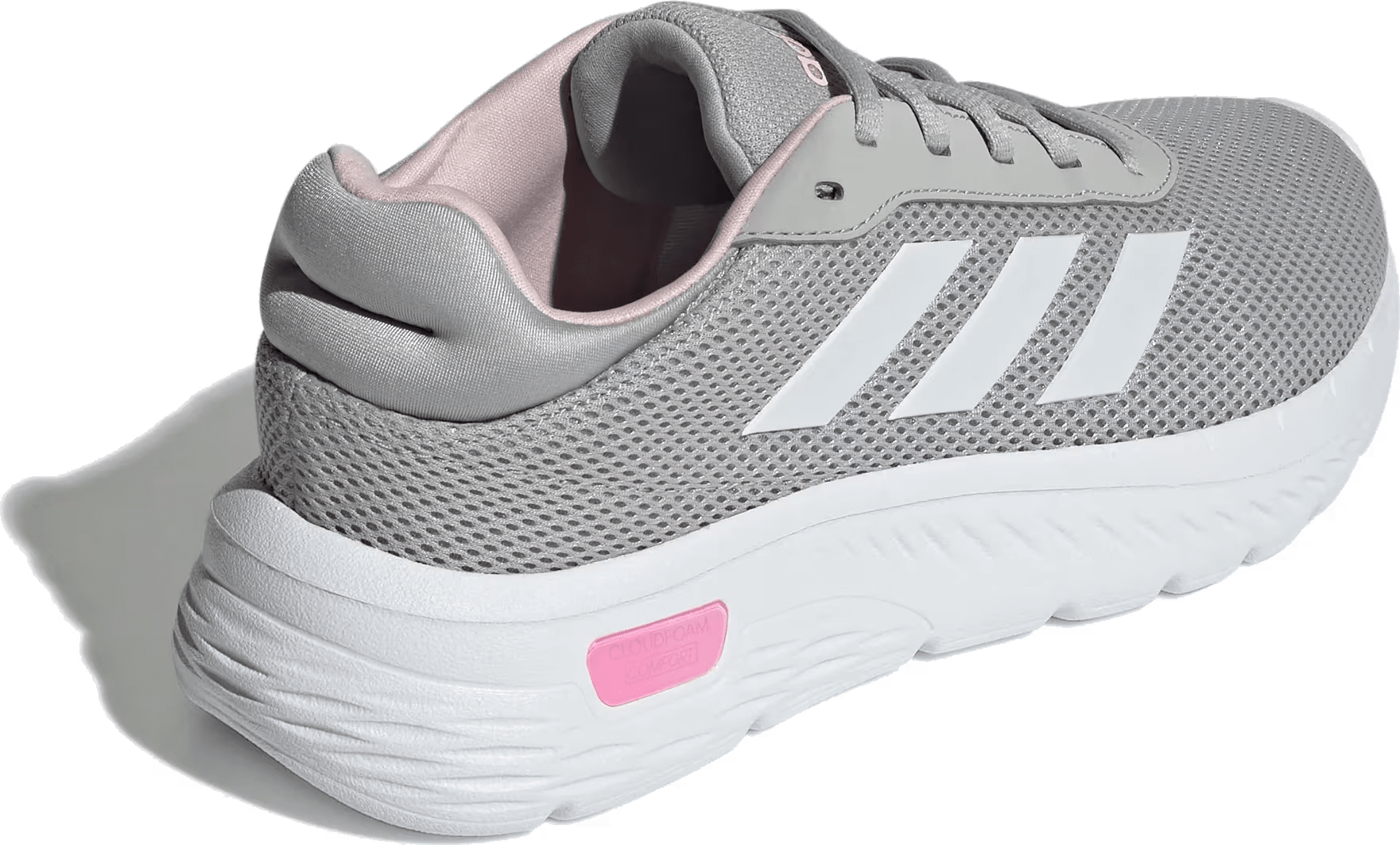 adidas Cloudfoam Comfy Grey Two Cloud White Clear Pink (Women's)