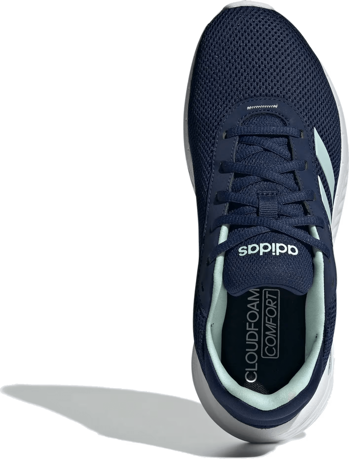 adidas Cloudfoam Comfy Dark Blue Halo Mint Cloud White (Women's)