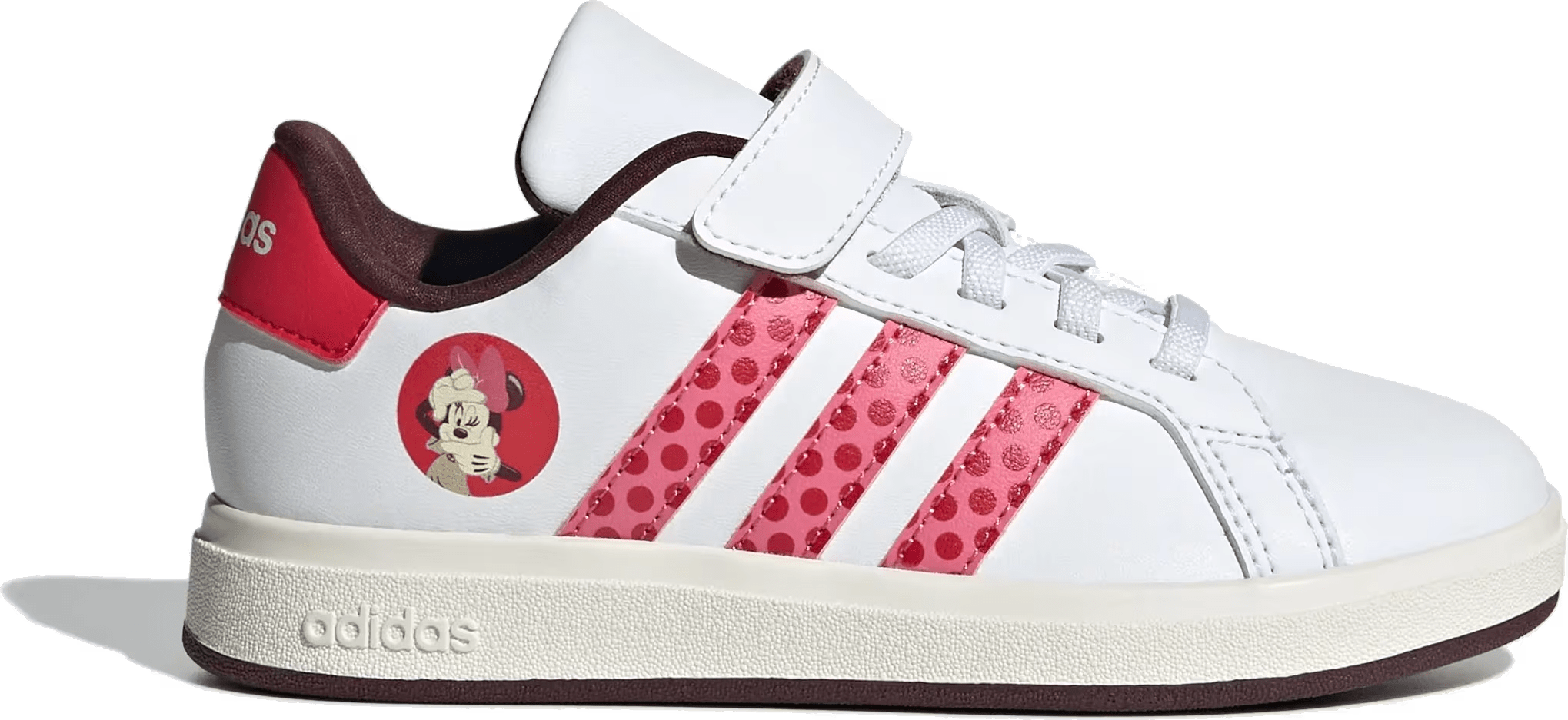 adidas Grand Court 2.0 Disney Minnie Mouse Cloud White Pink Fusion Pure Ruby (PS)