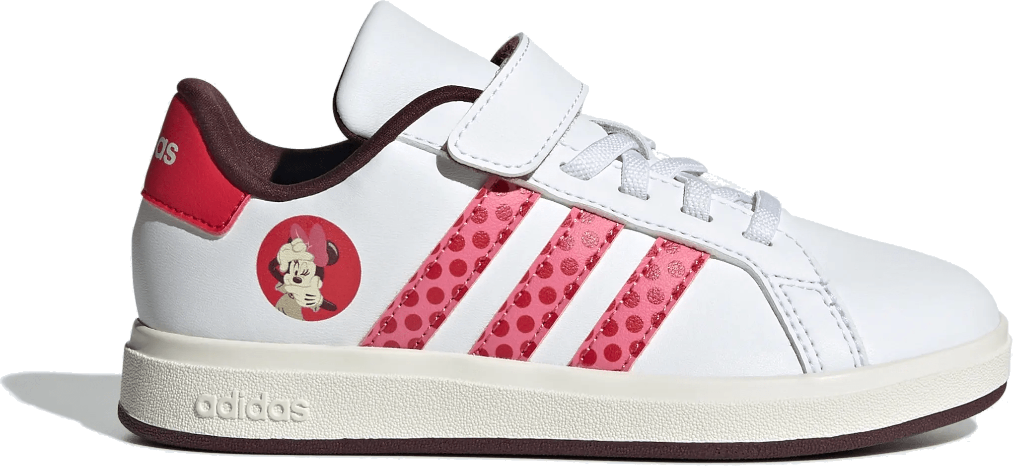 adidas Grand Court 2.0 Disney Minnie Mouse Cloud White Pink Fusion Pure Ruby (PS)