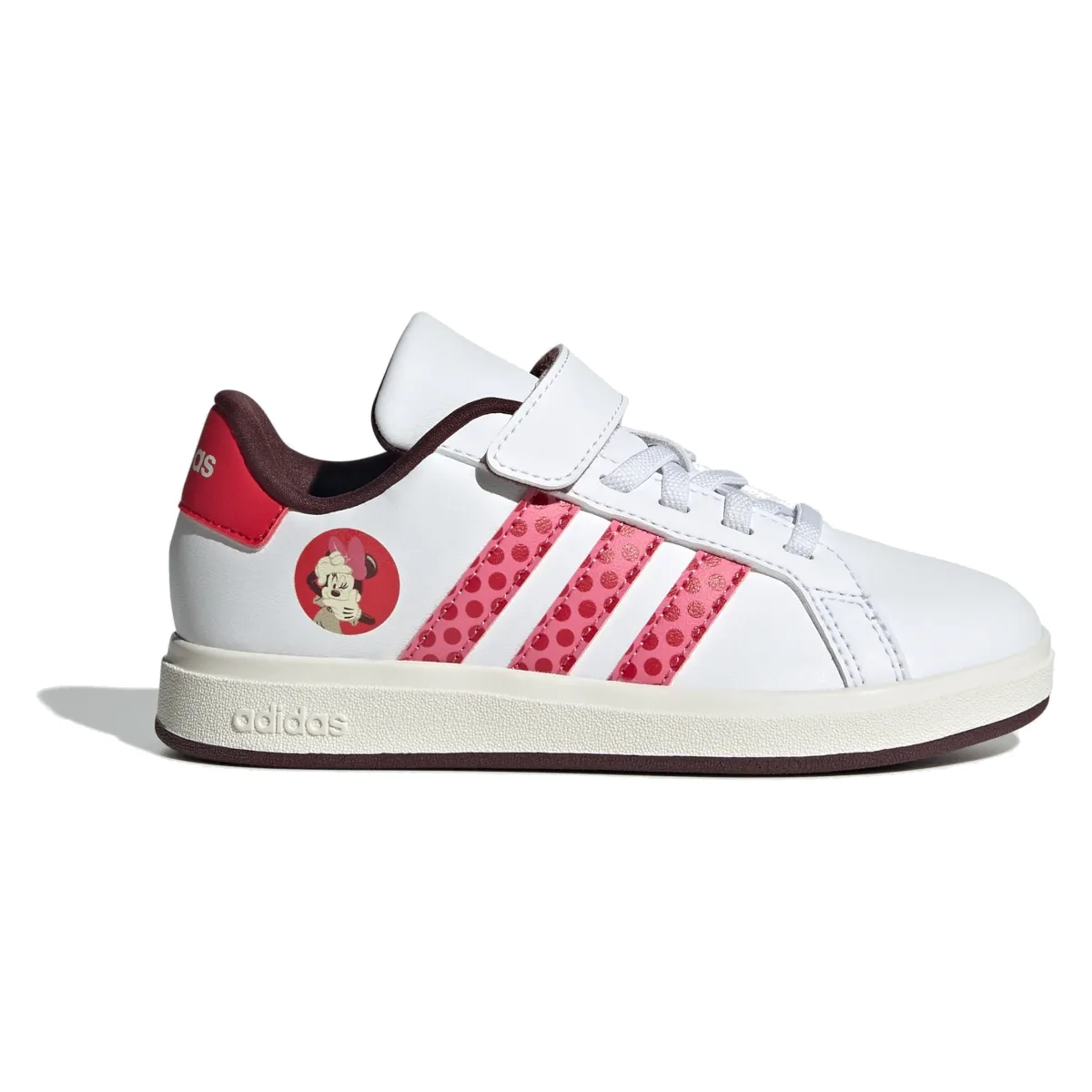 adidas Grand Court 2.0 Disney Minnie Mouse Cloud White Pink Fusion Pure Ruby (PS)