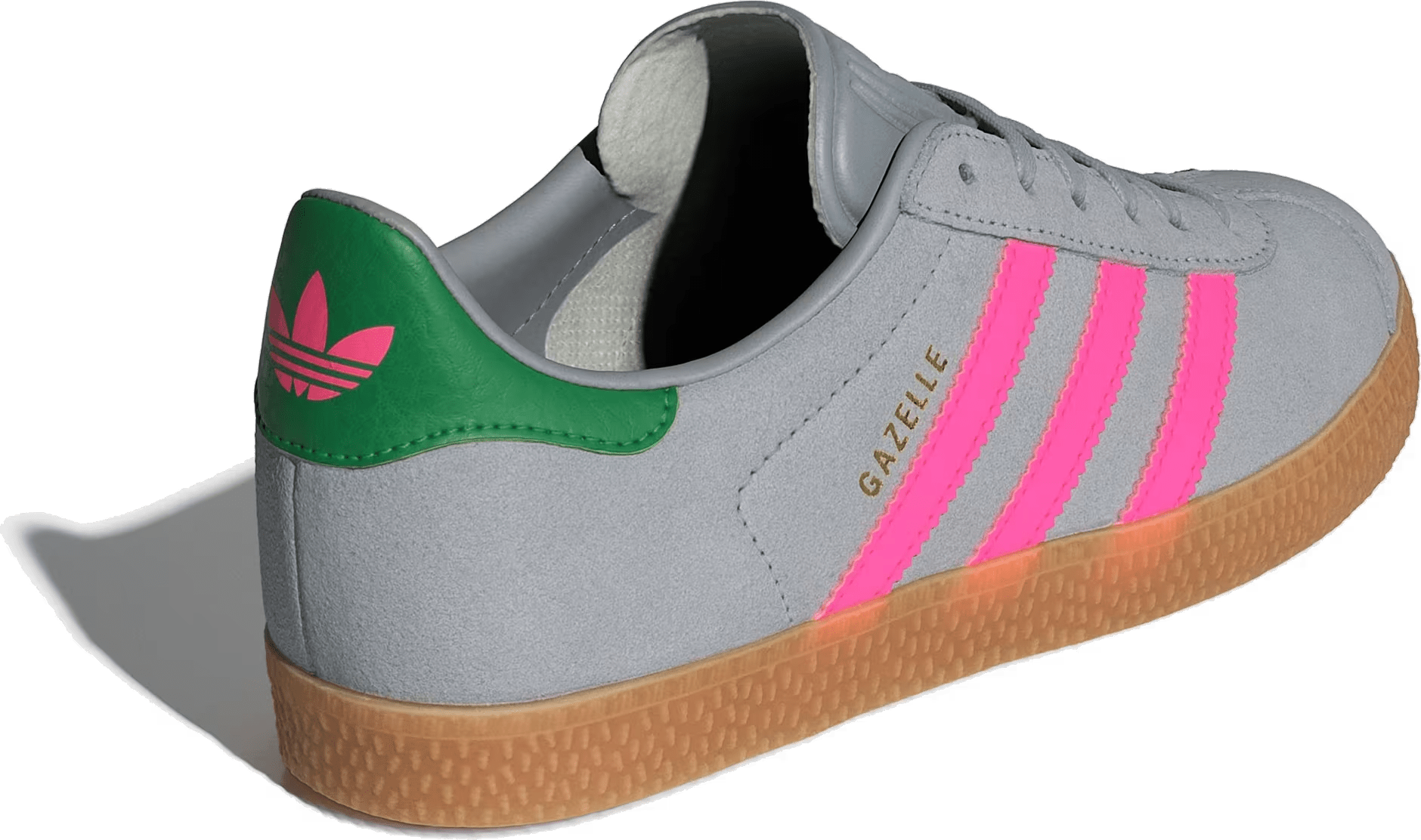 adidas Gazelle Halo Silver Lucid Pink Green (GS)