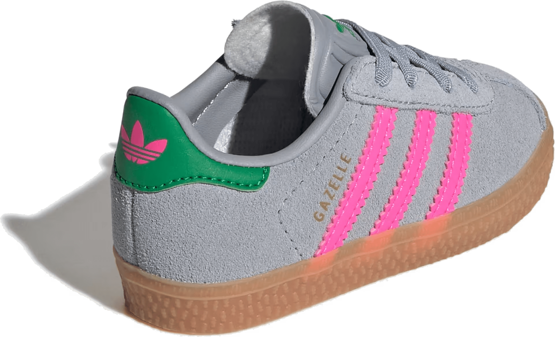 adidas Gazelle Comfort Closure Halo Silver Lucid Pink Green (TD)
