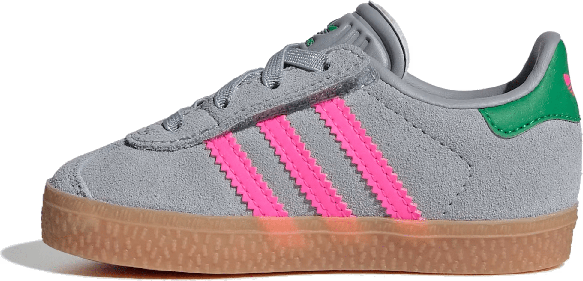 adidas Gazelle Comfort Closure Halo Silver Lucid Pink Green (TD)