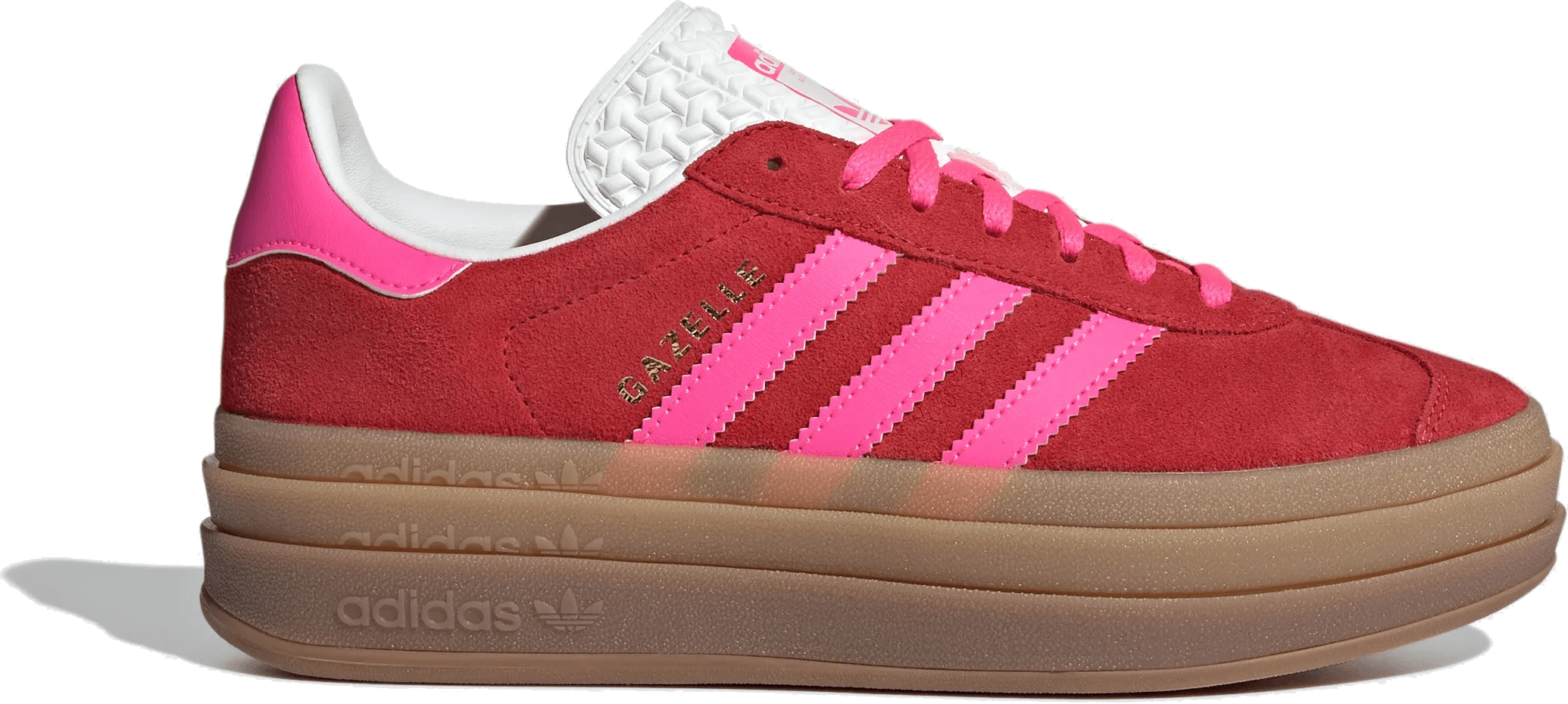 Adidas Gazelle Bold "Collegiate Red Lucid Pink"