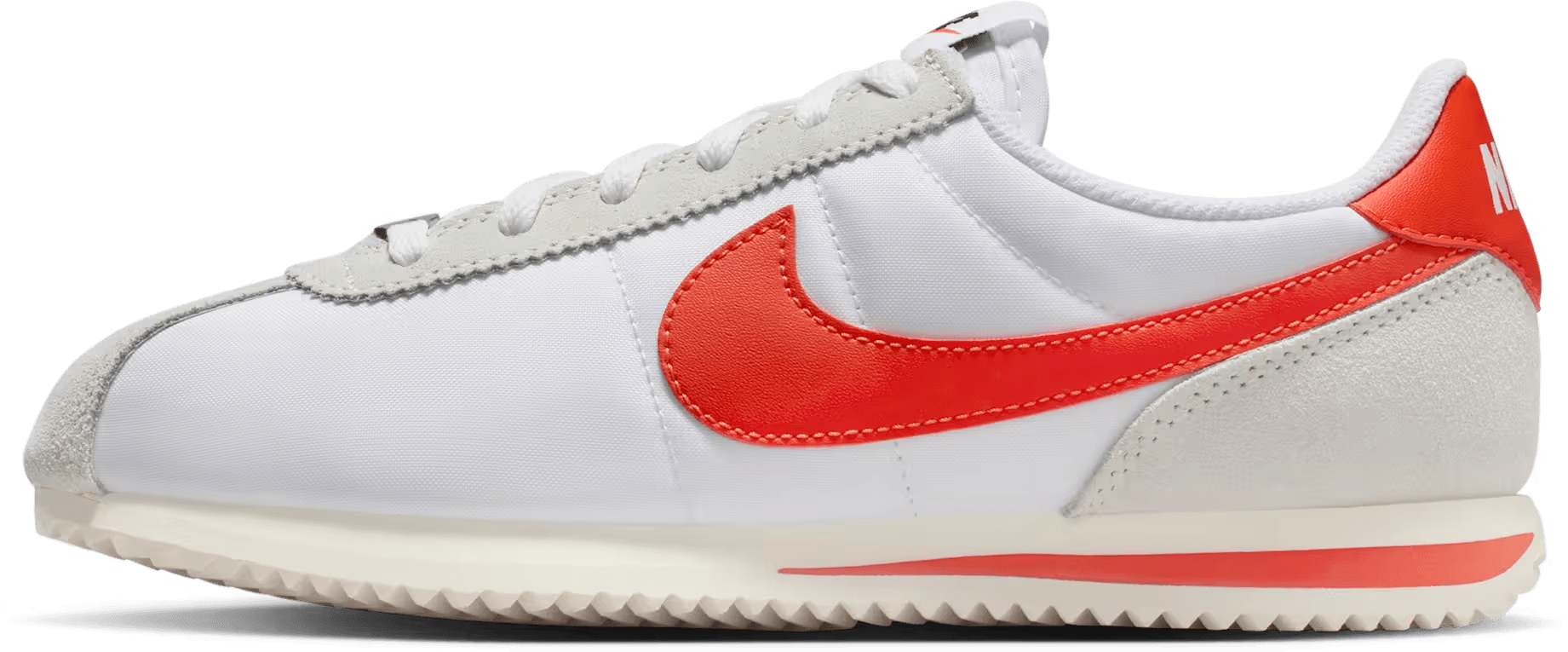 Nike Cortez Textile White Sail Picante Red (GS)