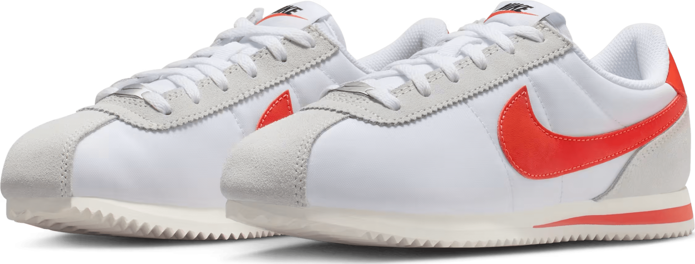 Nike Cortez Textile White Sail Picante Red (GS)