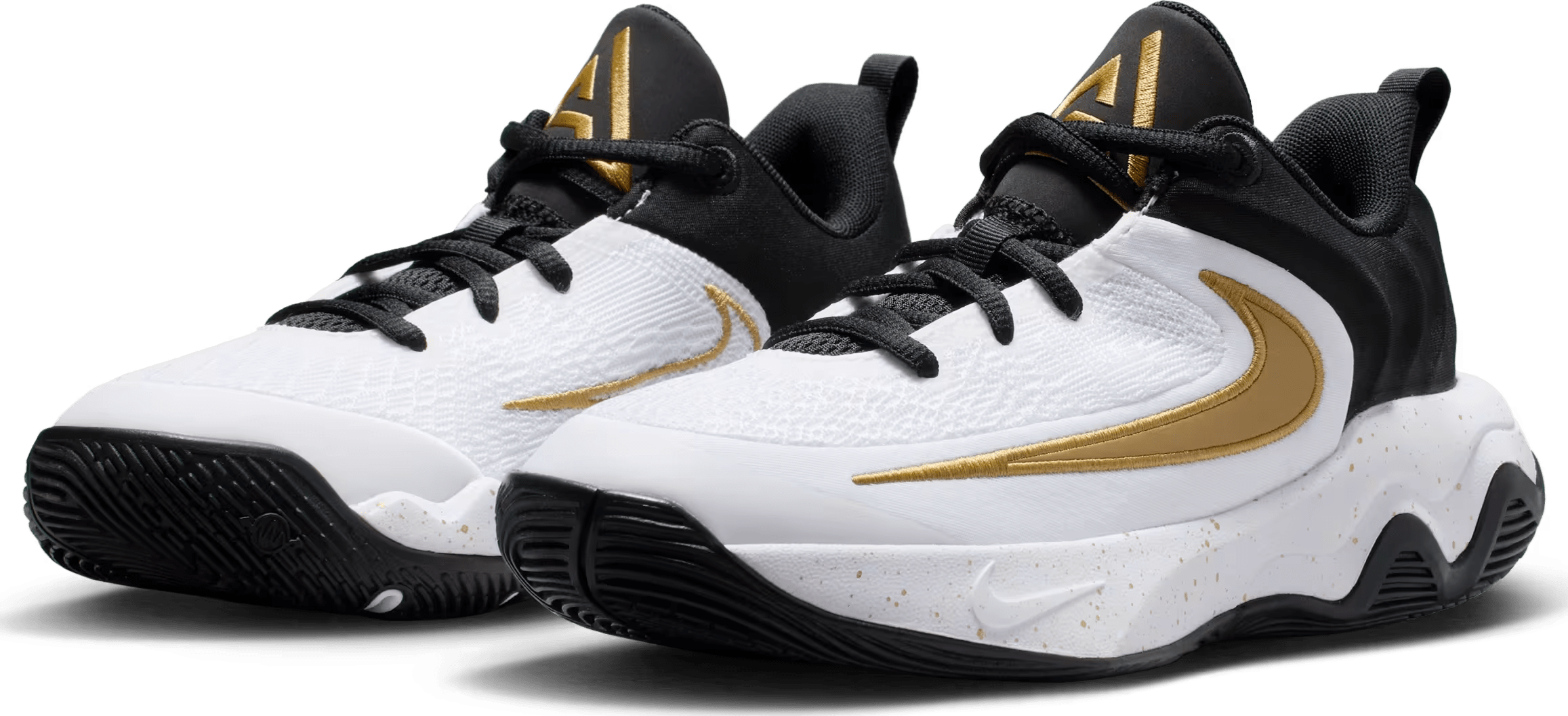 Nike Giannis Immortality 4 Black White Metallic Gold (GS)