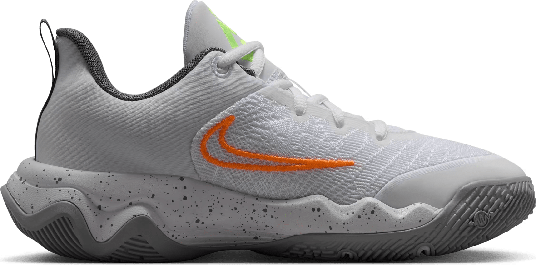 Nike Giannis Immortality 4 White Volt Wolf Grey Black (GS)